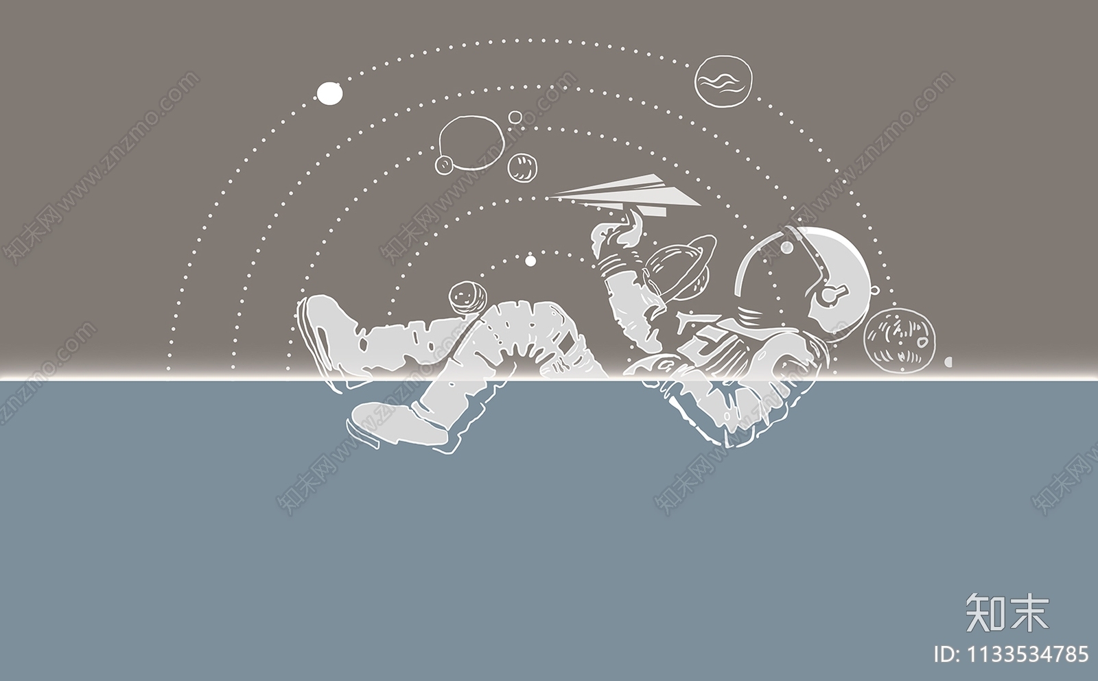 儿童房壁画贴图下载【ID:1133534785】