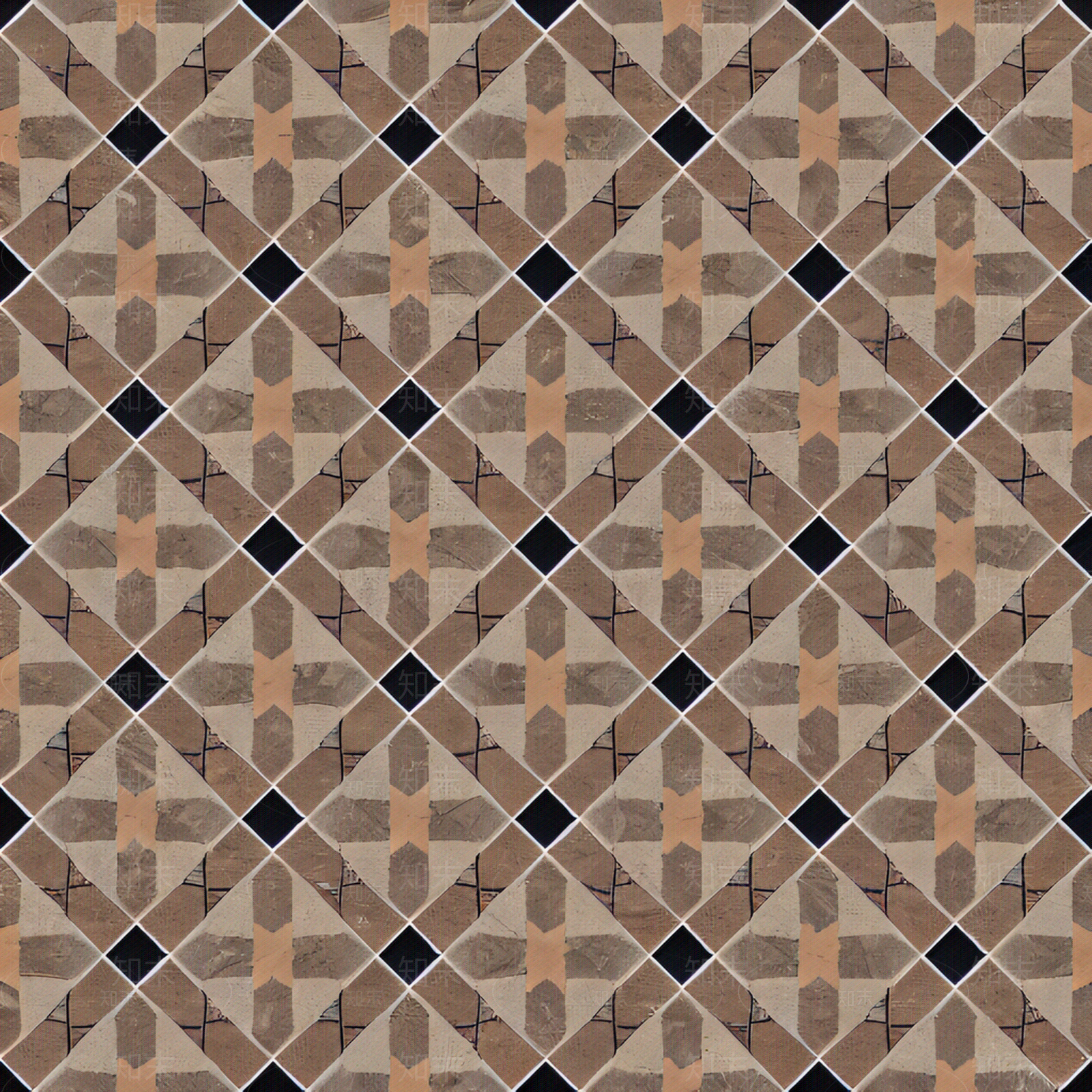 复古黄底十字花纹花砖贴图下载【ID:1133540577】