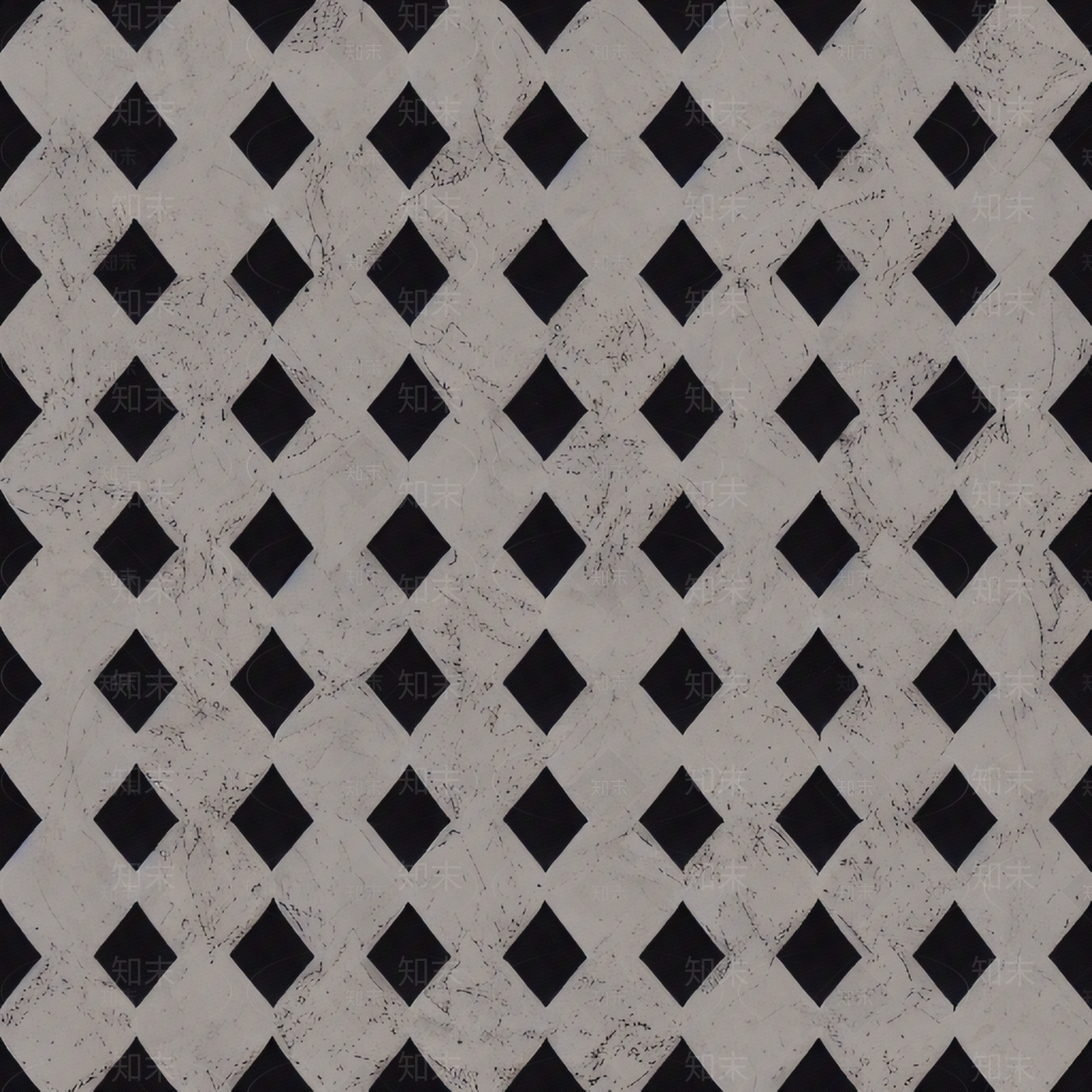 复古黑白菱形几何砖贴图下载【ID:1133540808】