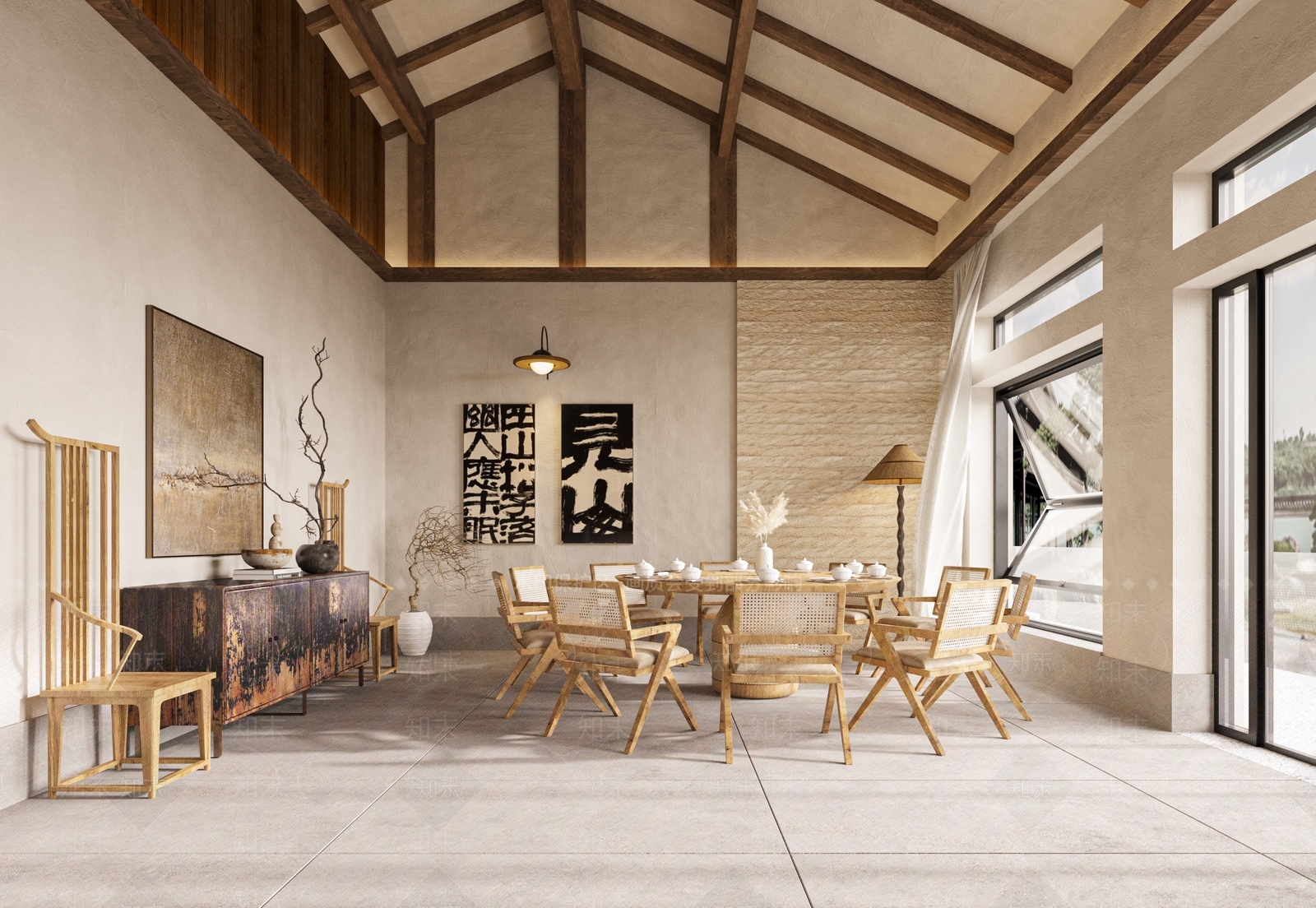 侘寂民宿3D模型下载【ID:1133556268】