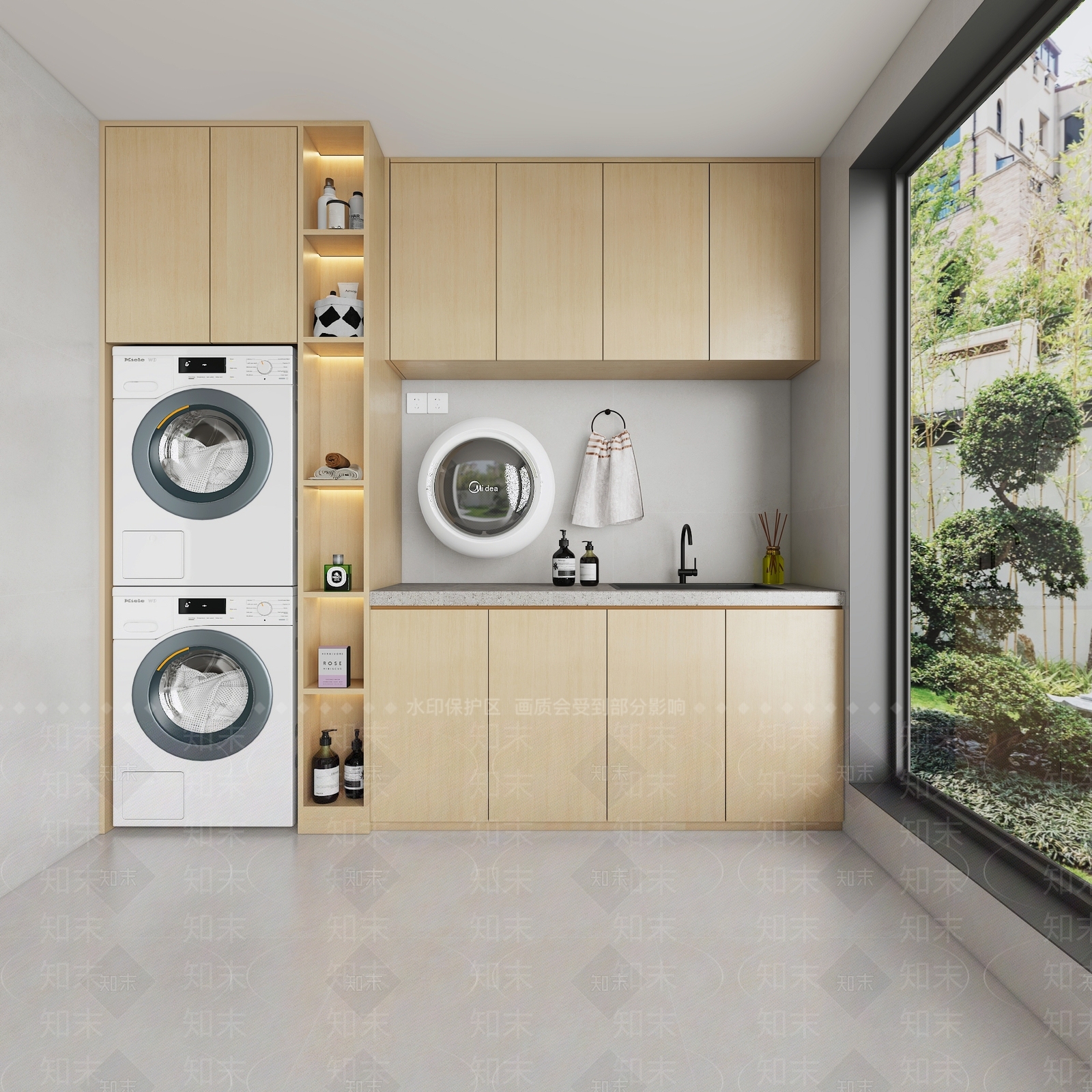 现代家居阳台3D模型下载【ID:1133561487】