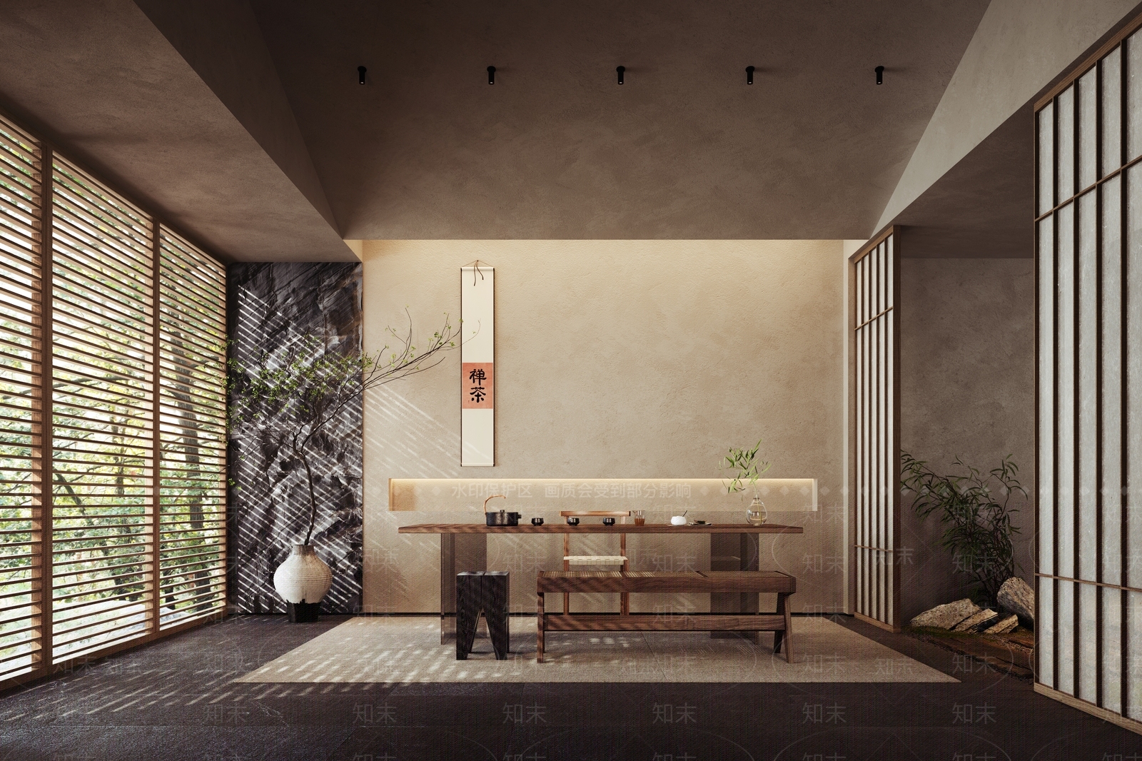 侘寂茶馆3D模型下载【ID:1133569884】