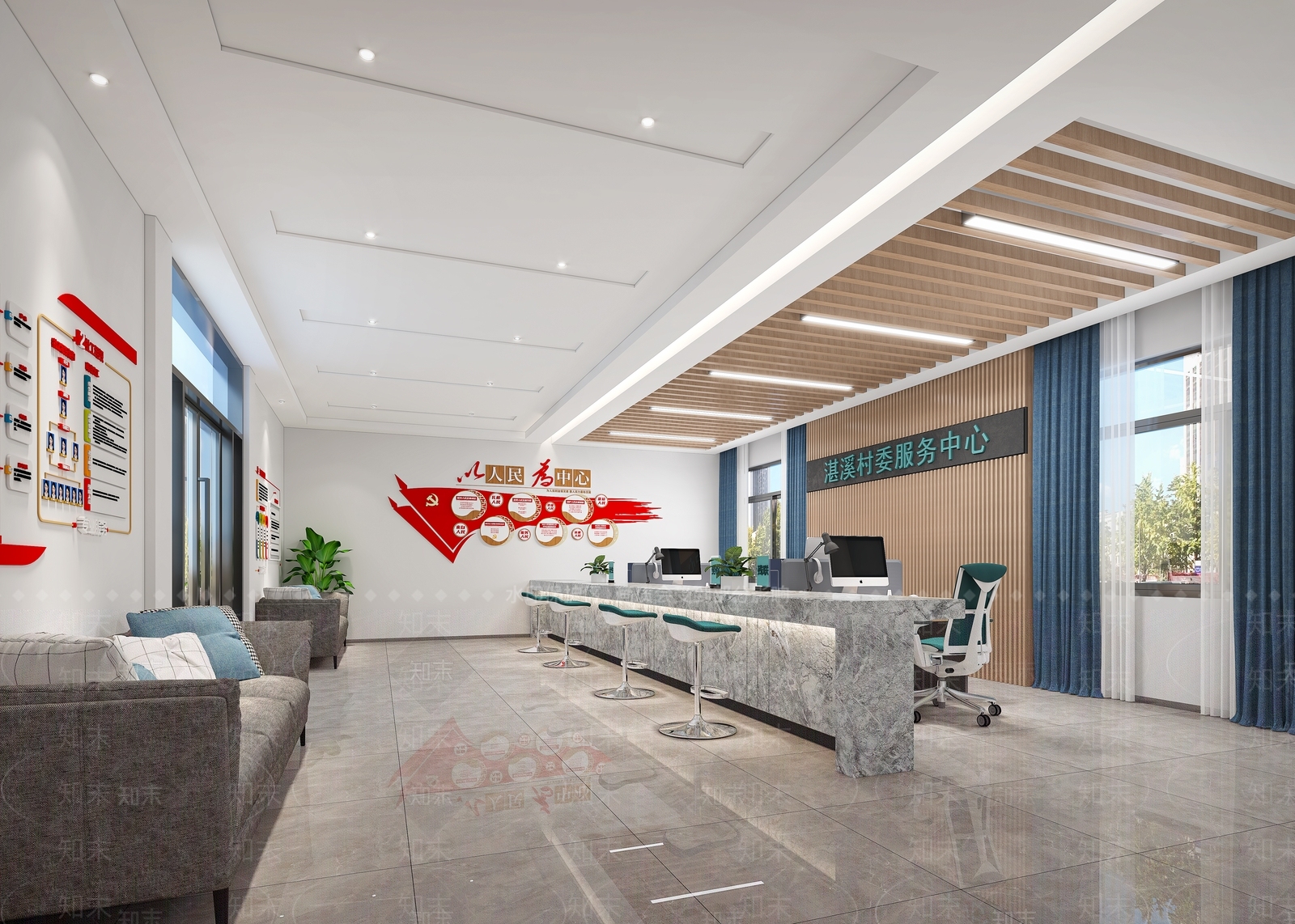现代社区服务中心3D模型下载【ID:1133569424】