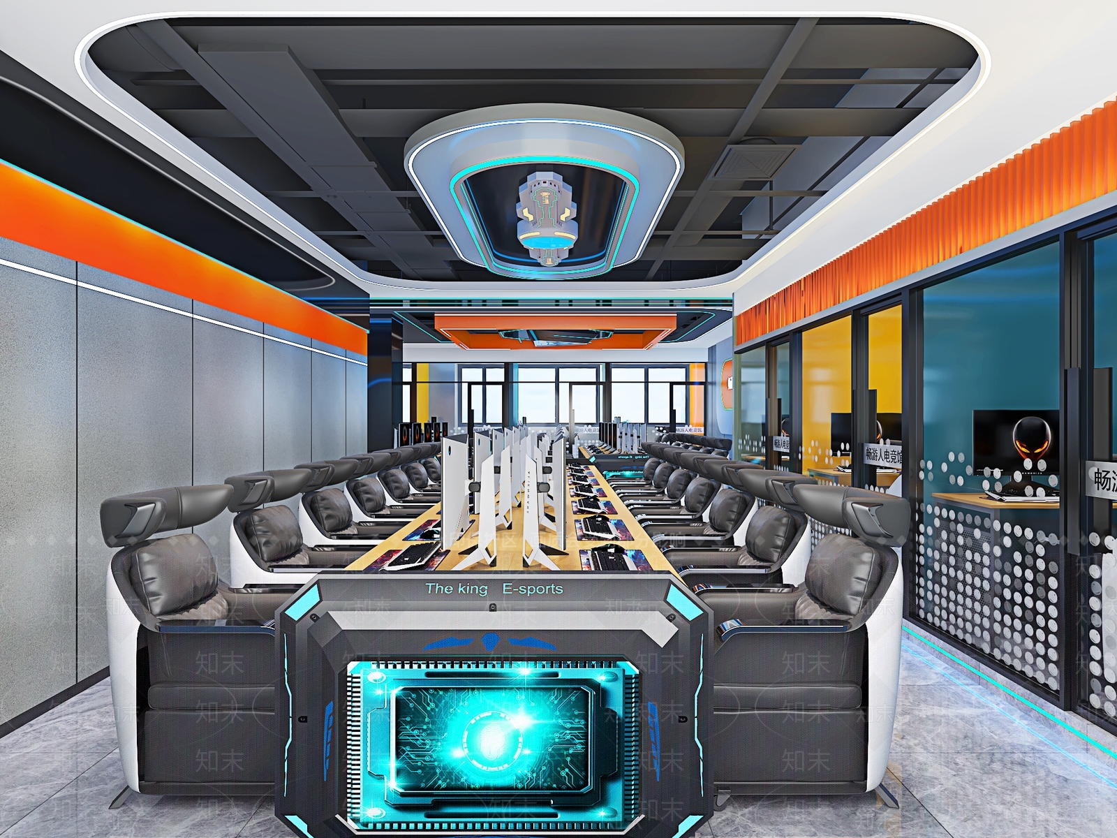 现代网吧网咖3D模型下载【ID:1133569568】