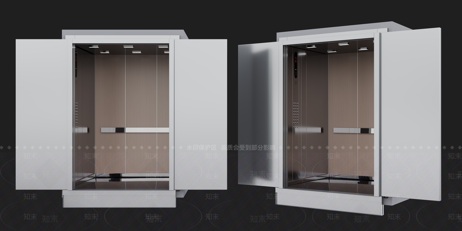 现代电梯3D模型下载【ID:1133578750】