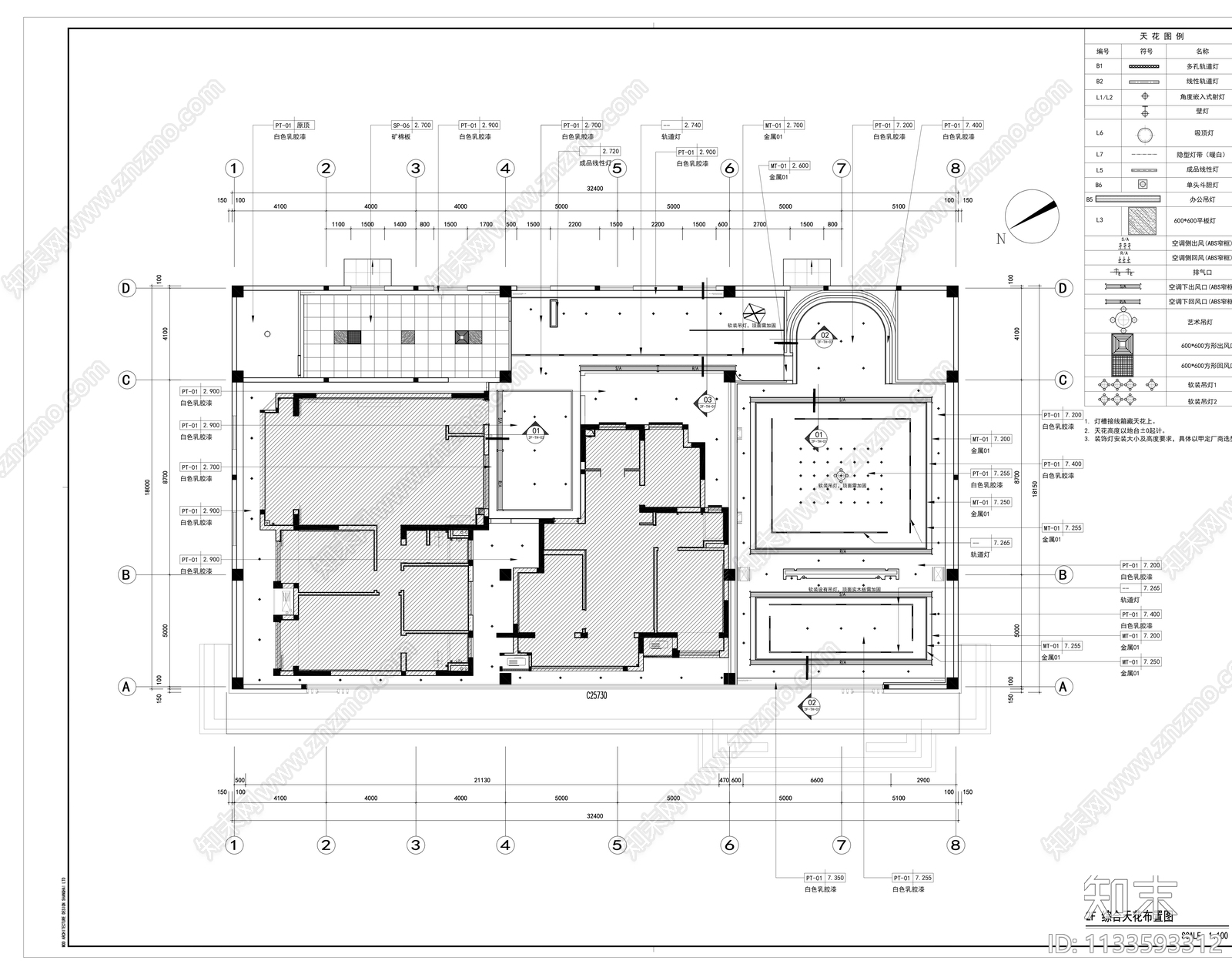 弘阳售楼处室内效果图cad施工图下载【ID:1133593312】