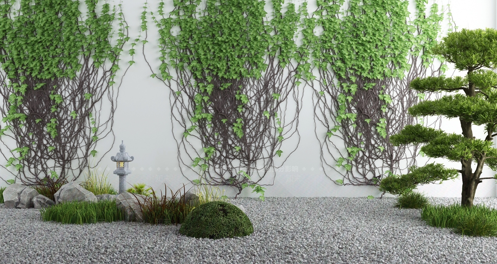 绿植墙3D模型下载【ID:1133623947】
