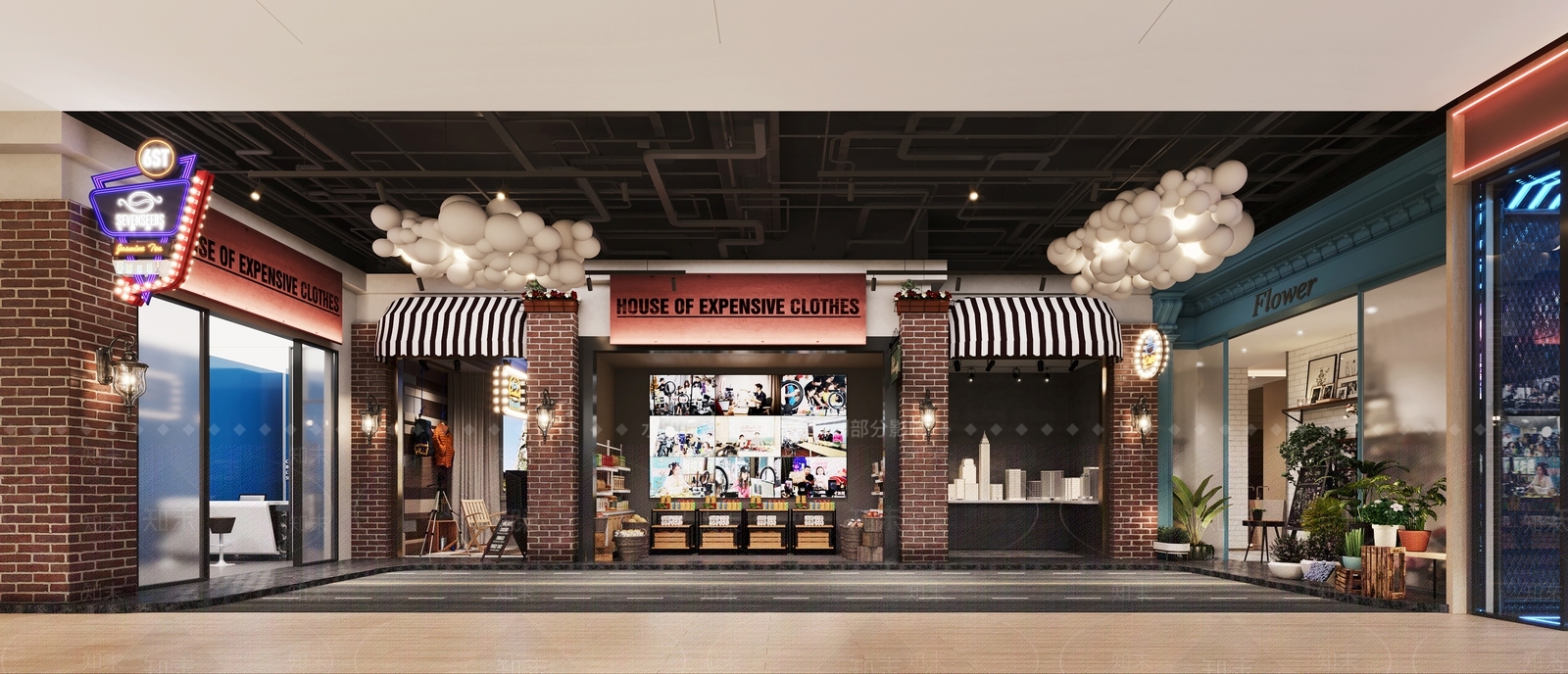 现代商店门头3D模型下载【ID:1133623668】