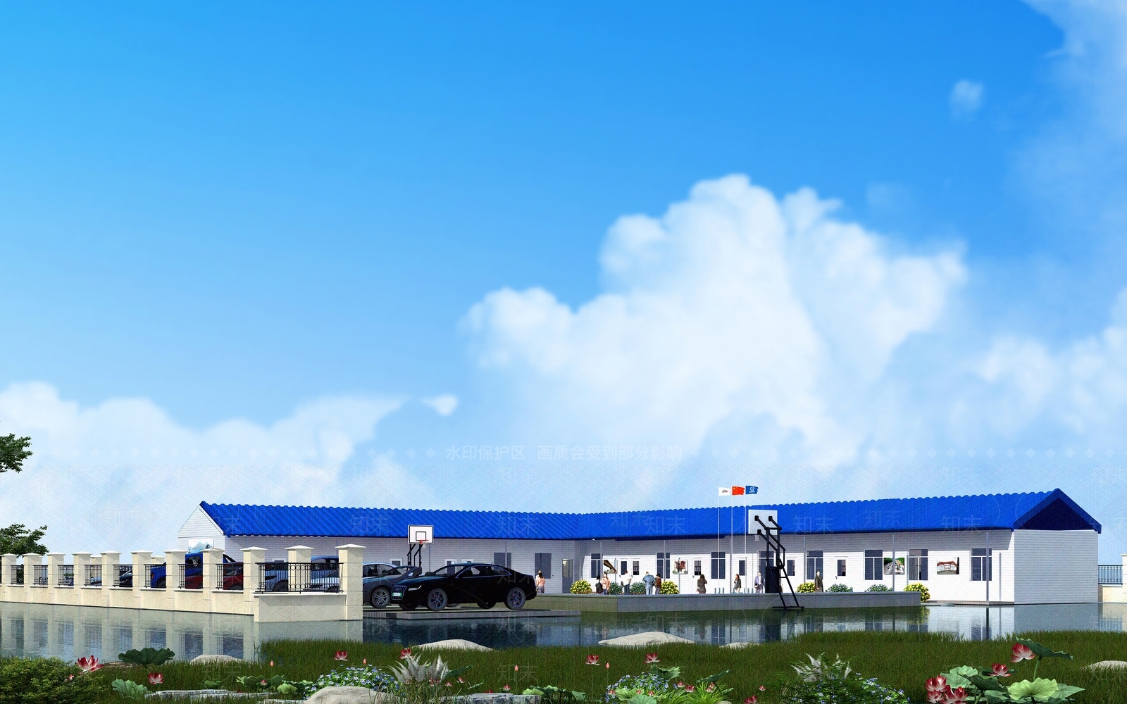 现代工业厂房3D模型下载【ID:1133624815】