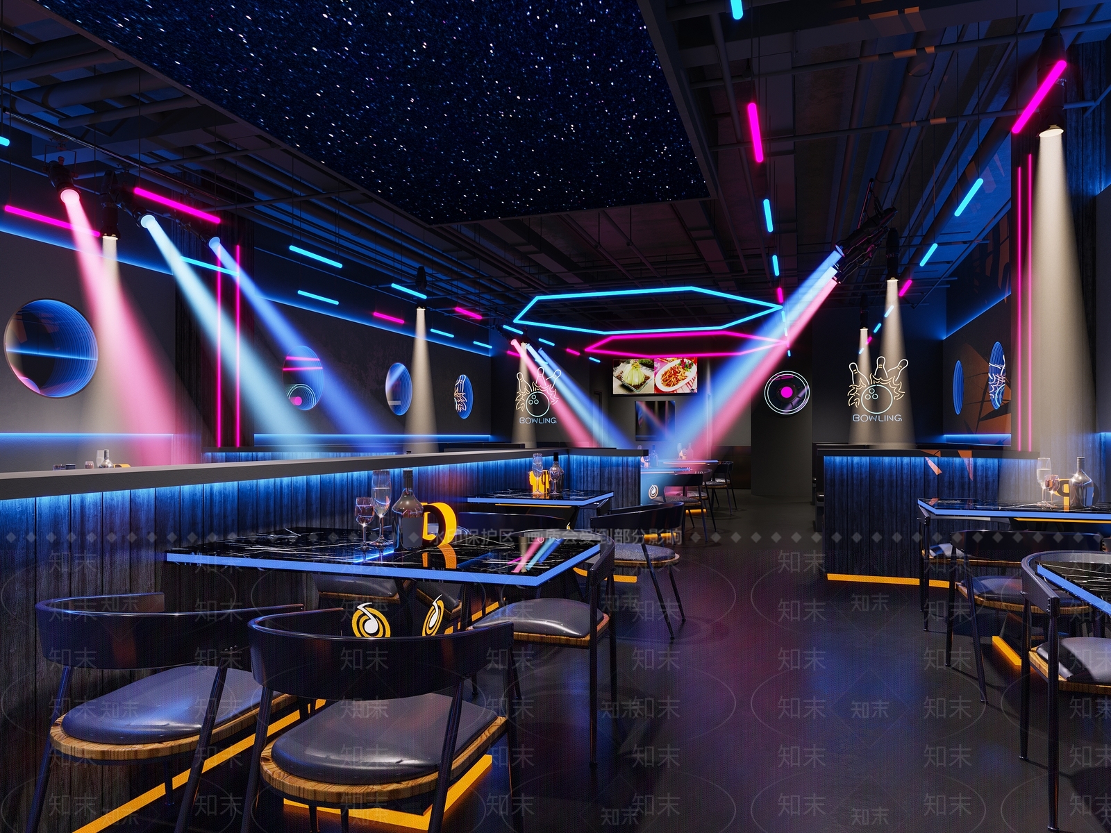 现代酒吧3D模型下载【ID:1133624821】