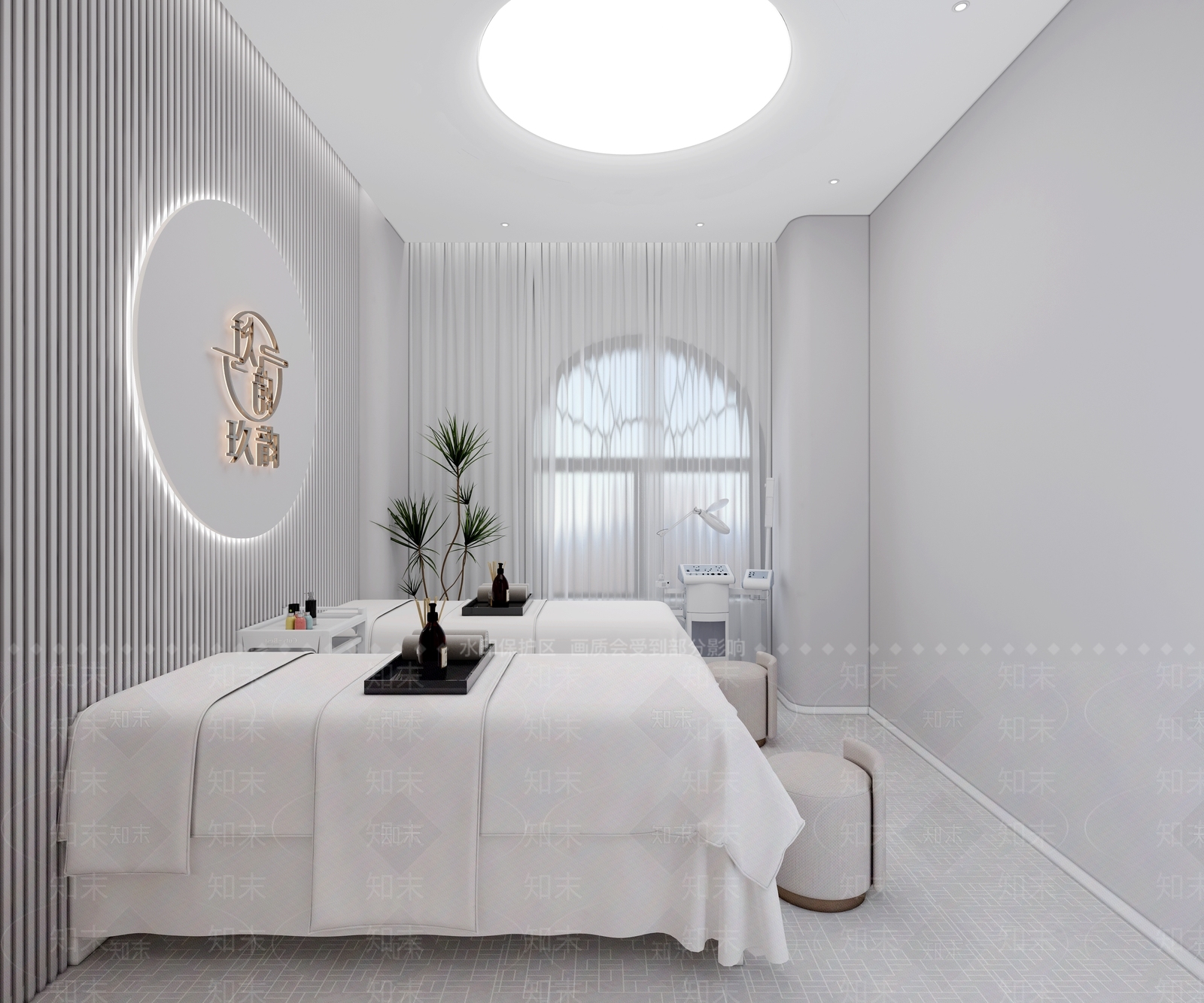 现代美容SPA店包间3D模型下载【ID:1133630127】