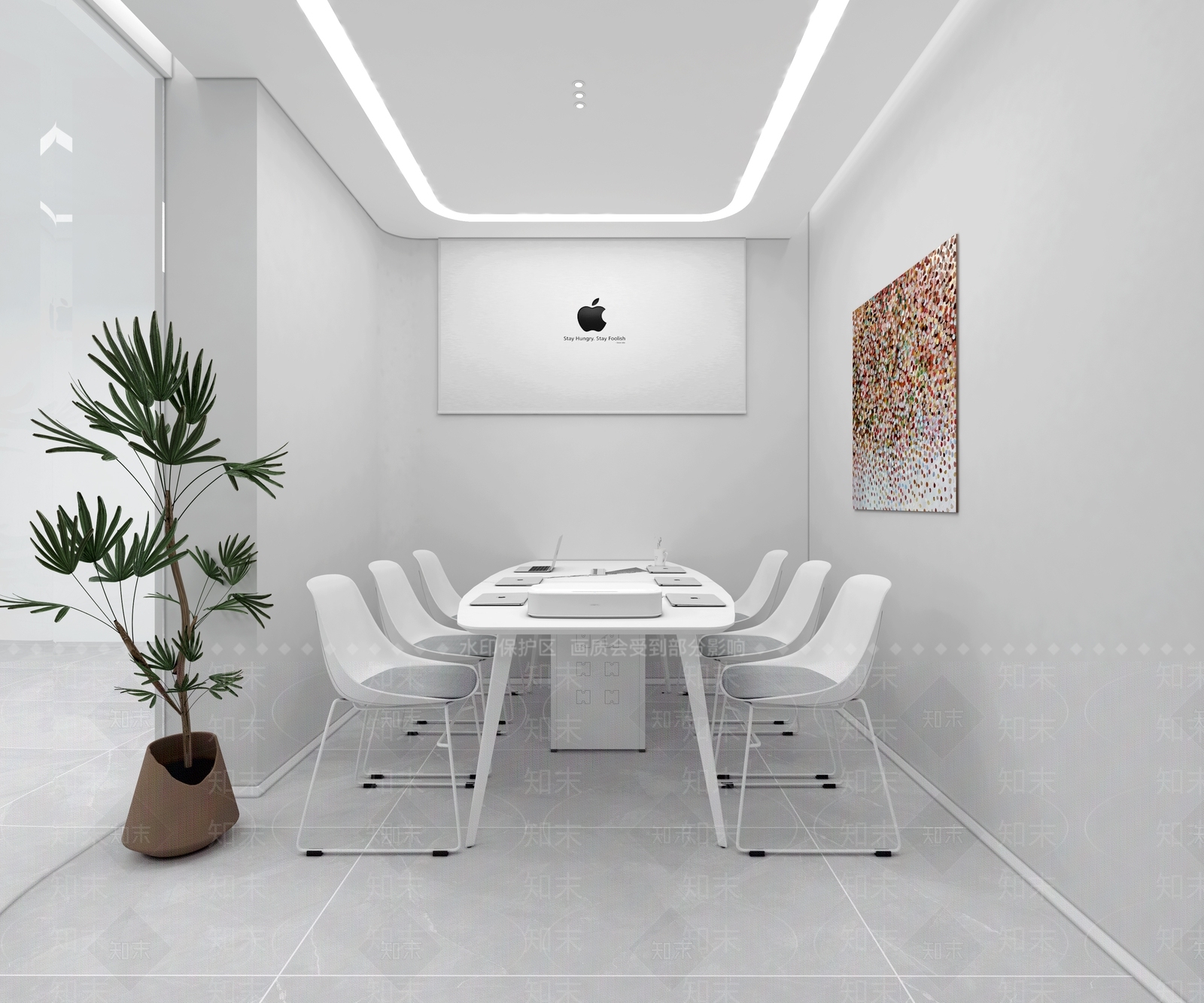现代美容SPA店大厅3D模型下载【ID:1133632518】