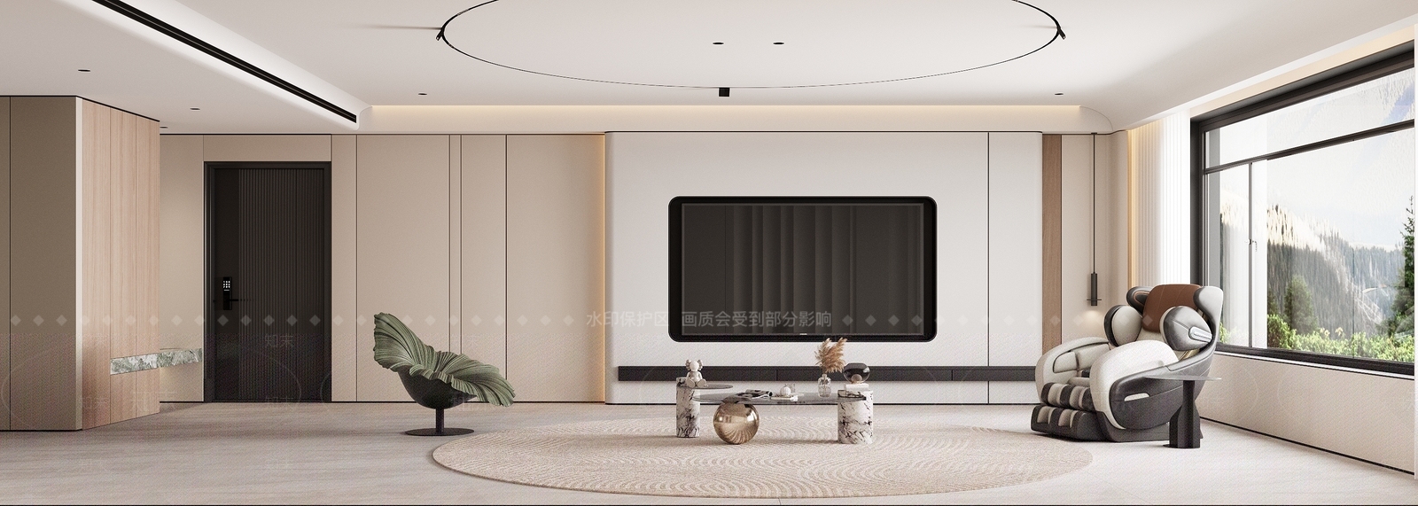 现代酒店餐厅3D模型下载【ID:1221995959】