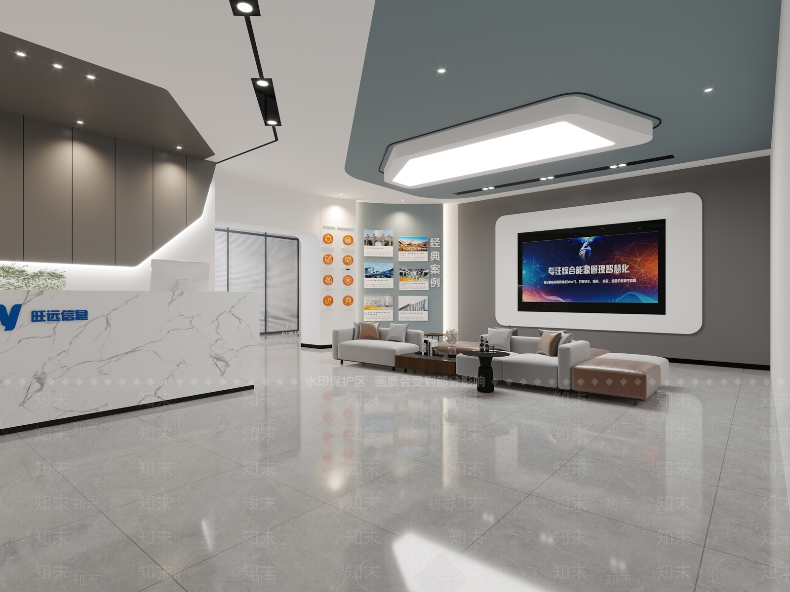 现代公司大堂3D模型下载【ID:1133635283】