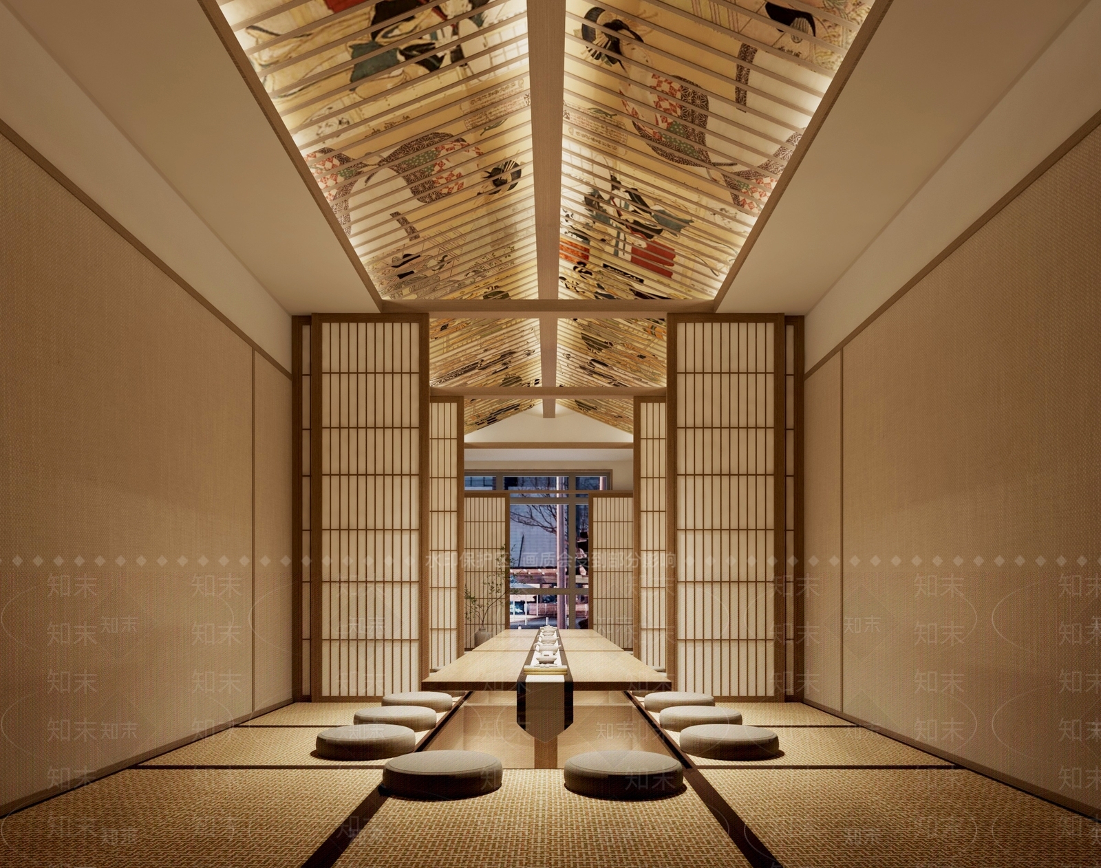 日式餐厅包厢3D模型下载【ID:1133647677】