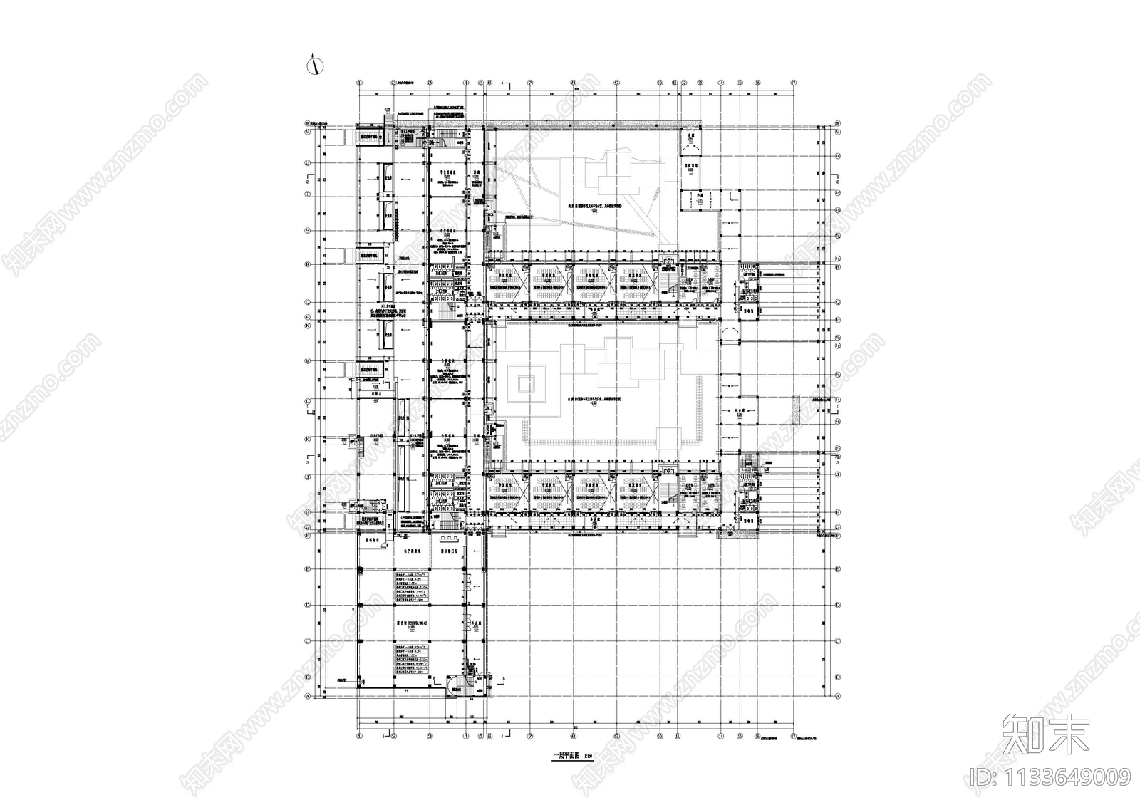 中学校园总图施工图下载【ID:1133649009】