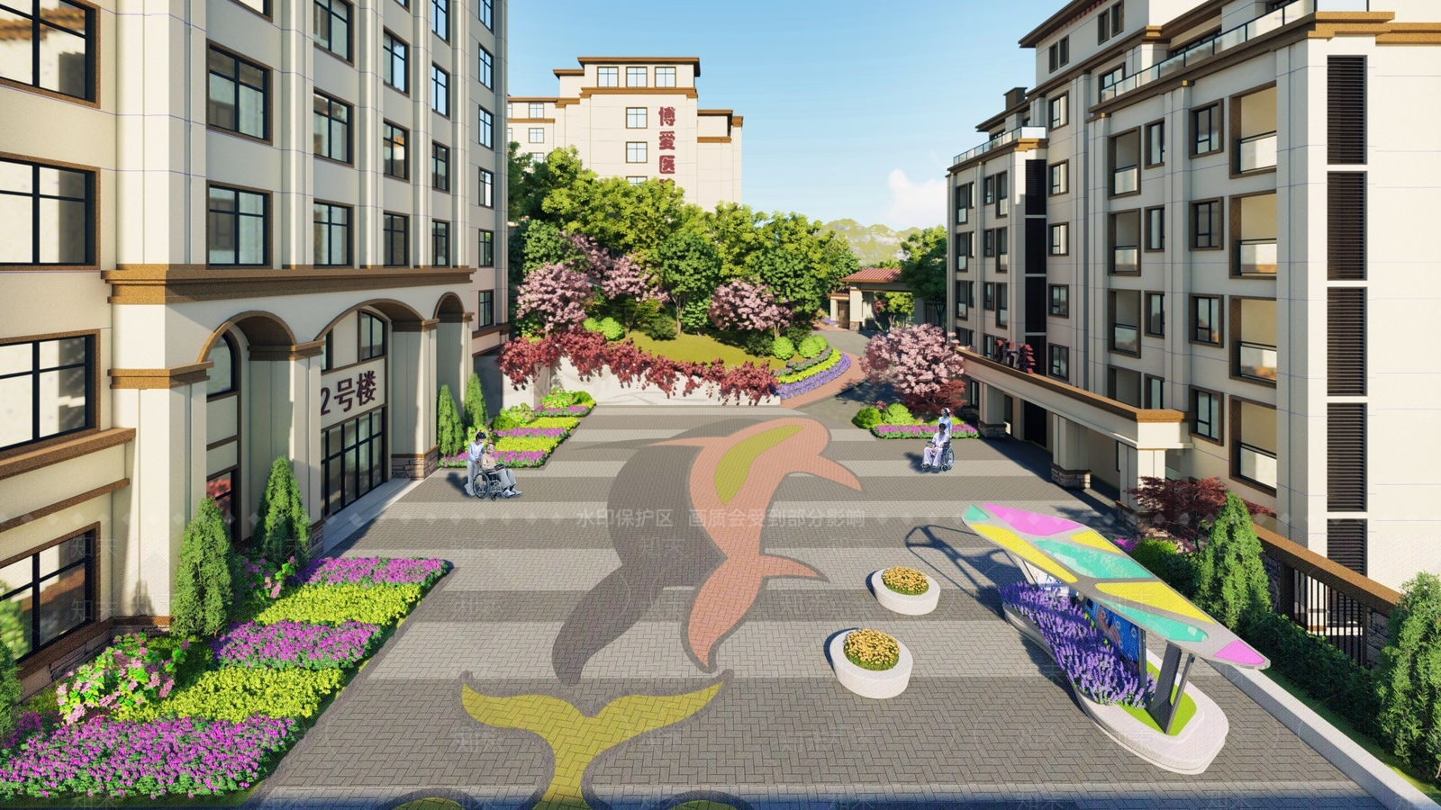 现代医疗建筑SU模型下载【ID:1133649652】