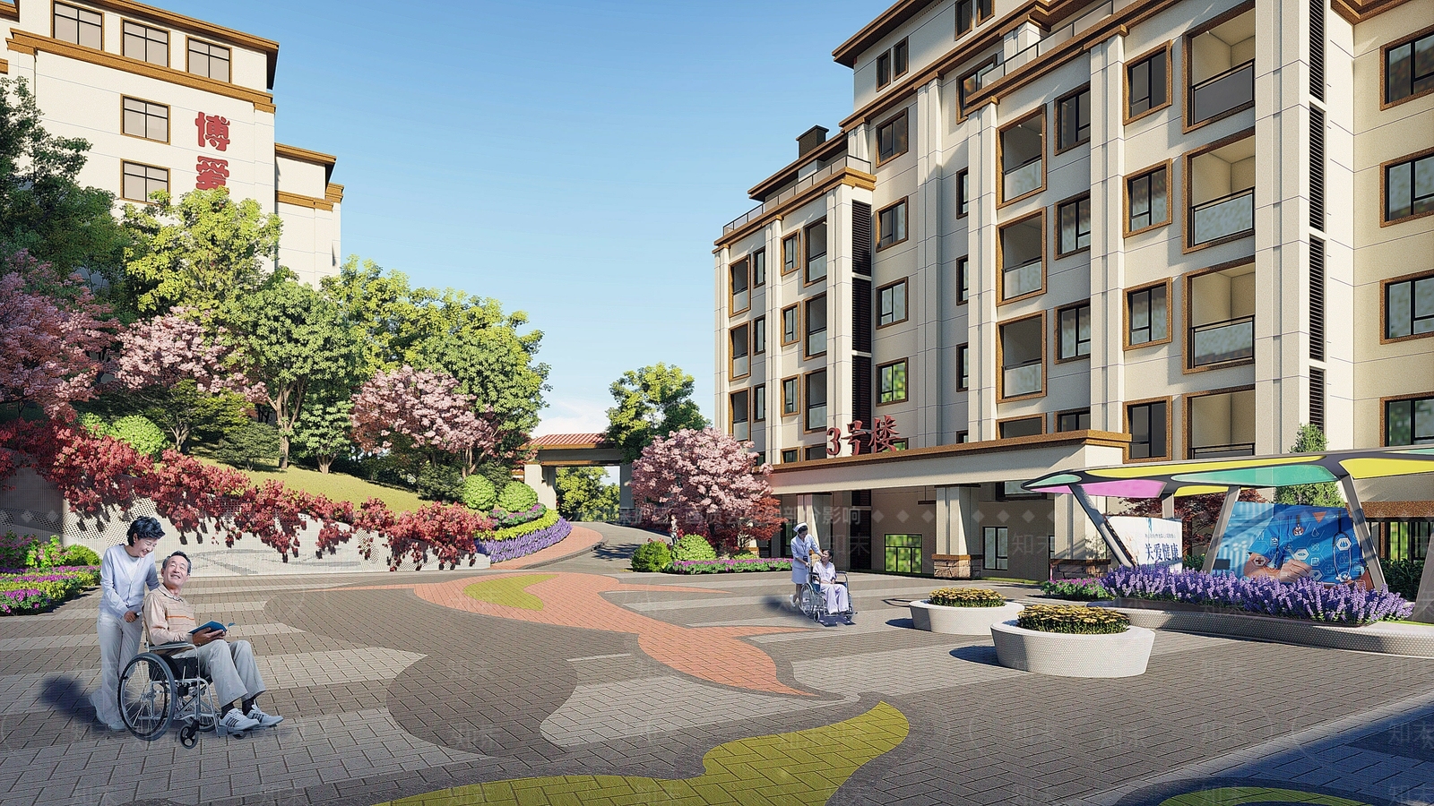 现代医疗建筑SU模型下载【ID:1133649652】