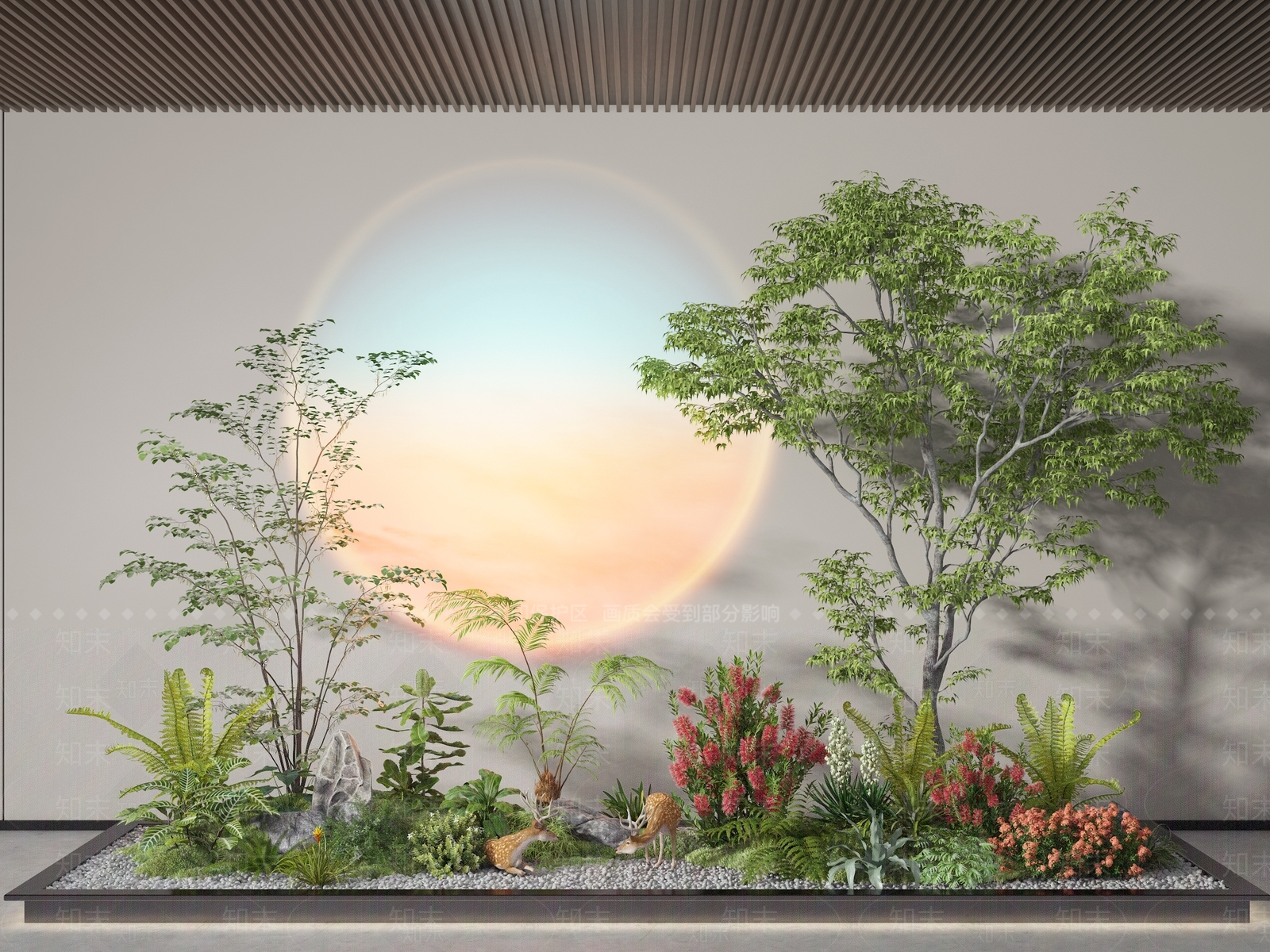 现代景观造景SU模型下载【ID:1133661216】_知末su模型网