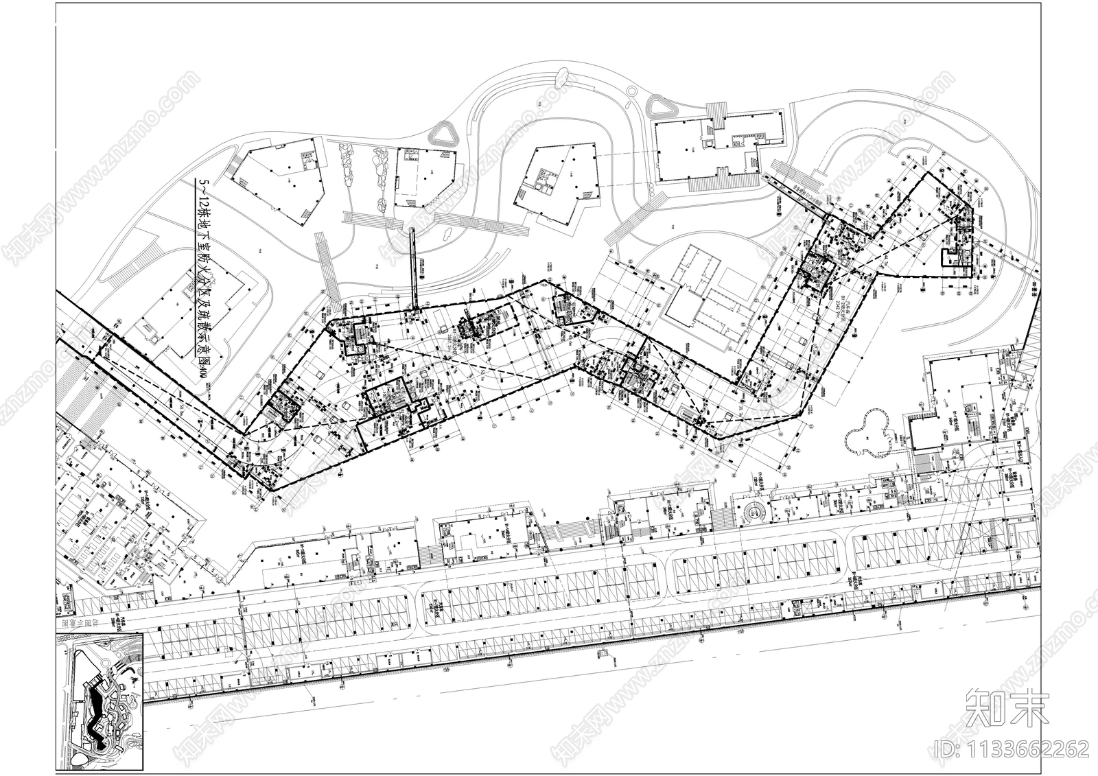 商业街建筑cad施工图下载【ID:1133662262】