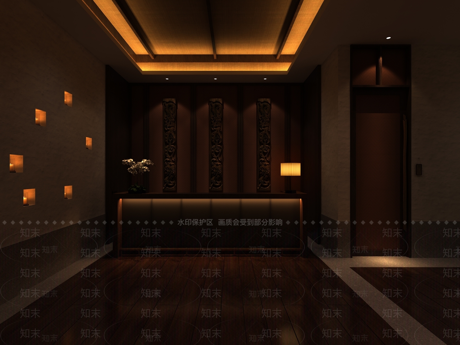 新中式美容SPA店3D模型下载【ID:1133675427】