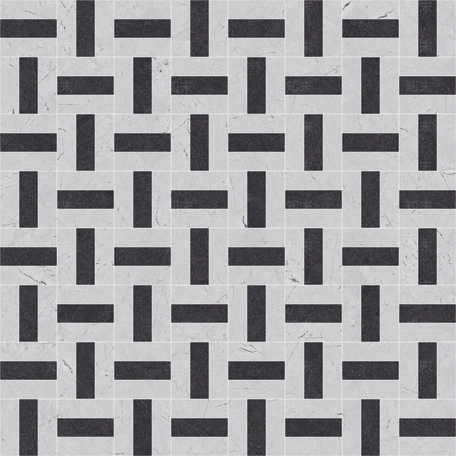 无缝黑白大理石拼花贴图下载【ID:1133677873】