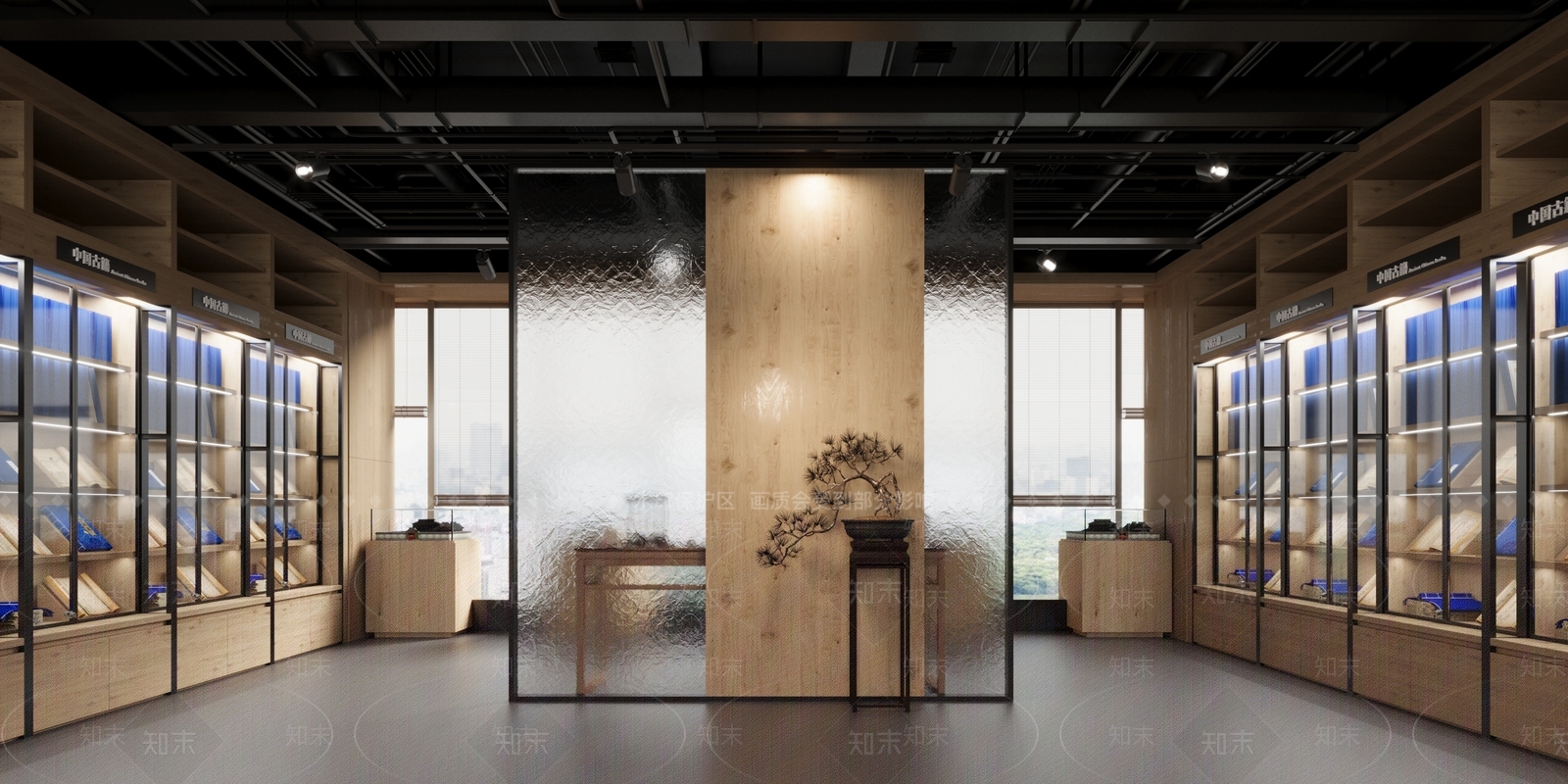 新中式书店3D模型下载【ID:1133689553】