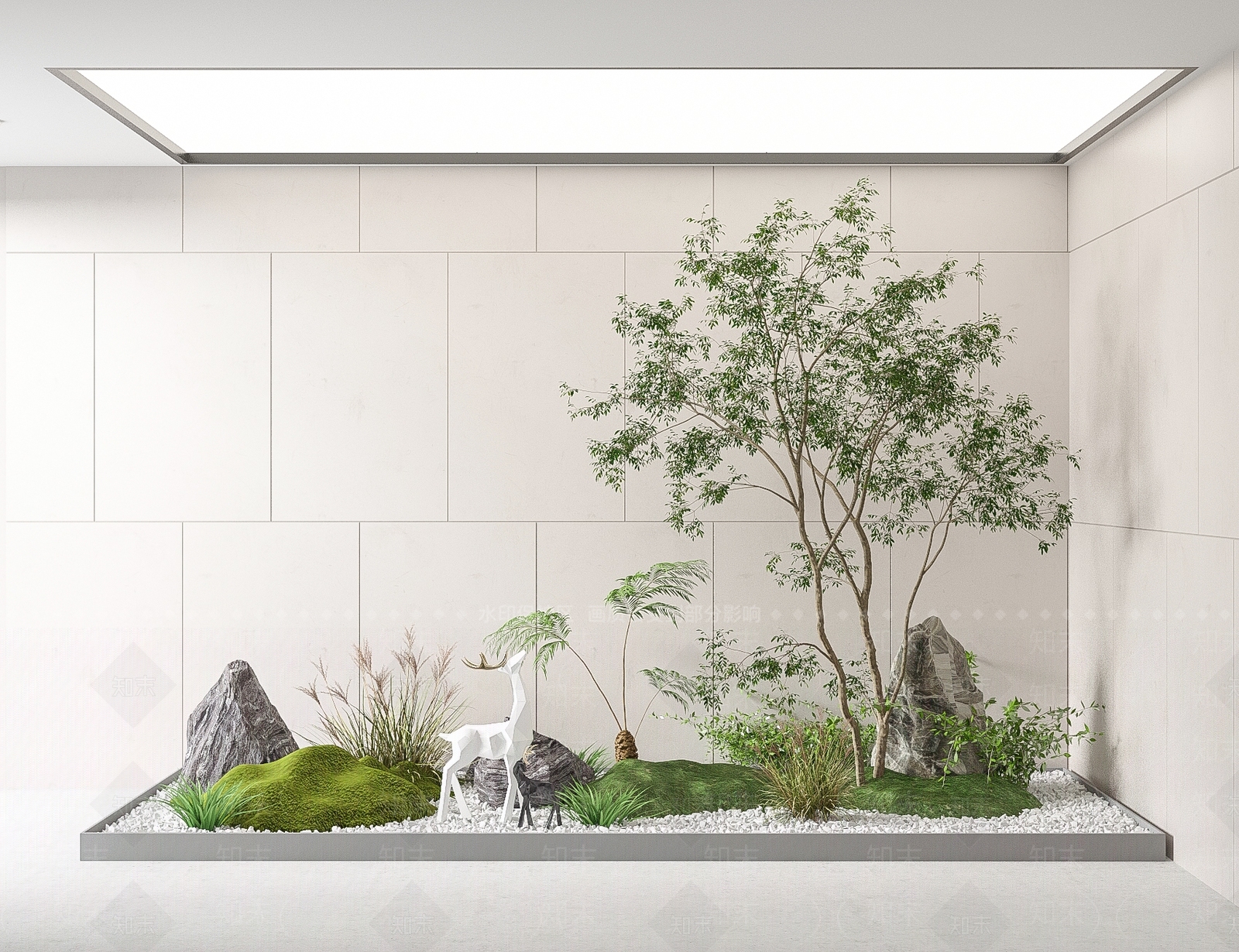 现代室内景观3D模型精品下载_3dmax模型_知末网