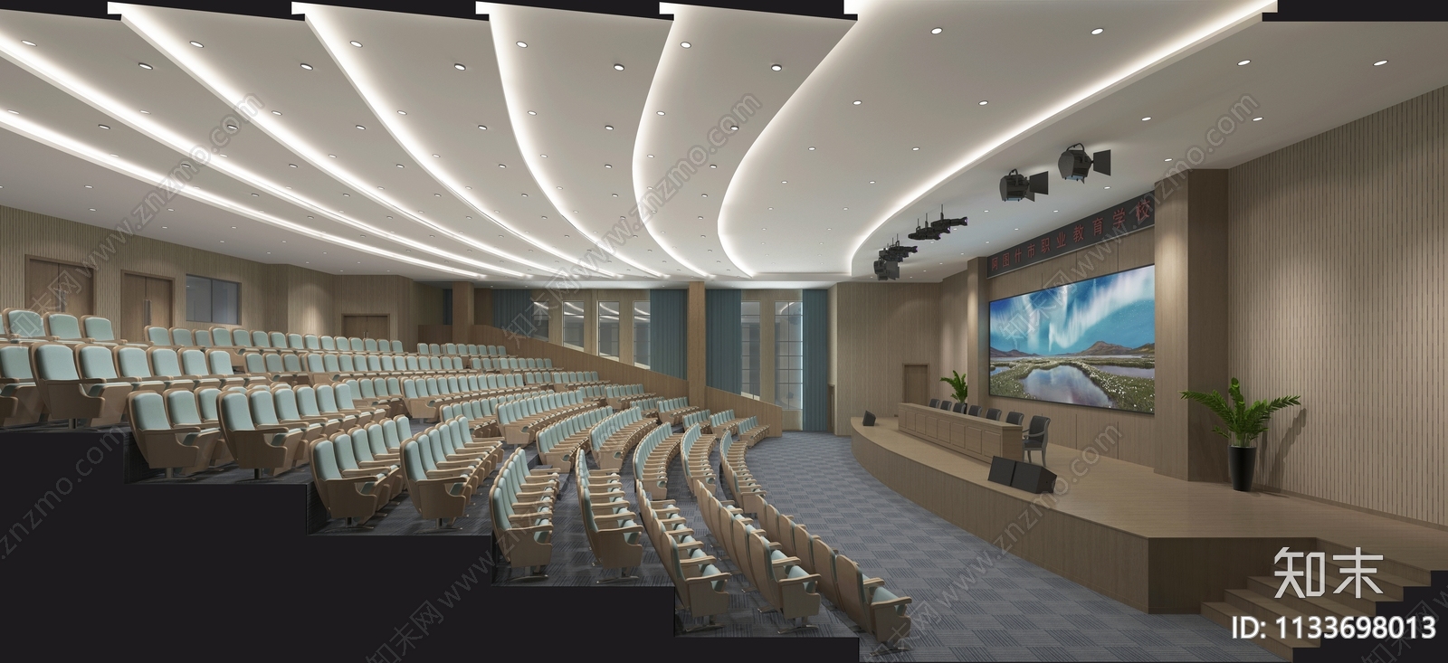 报告厅施工图下载【ID:1133698013】