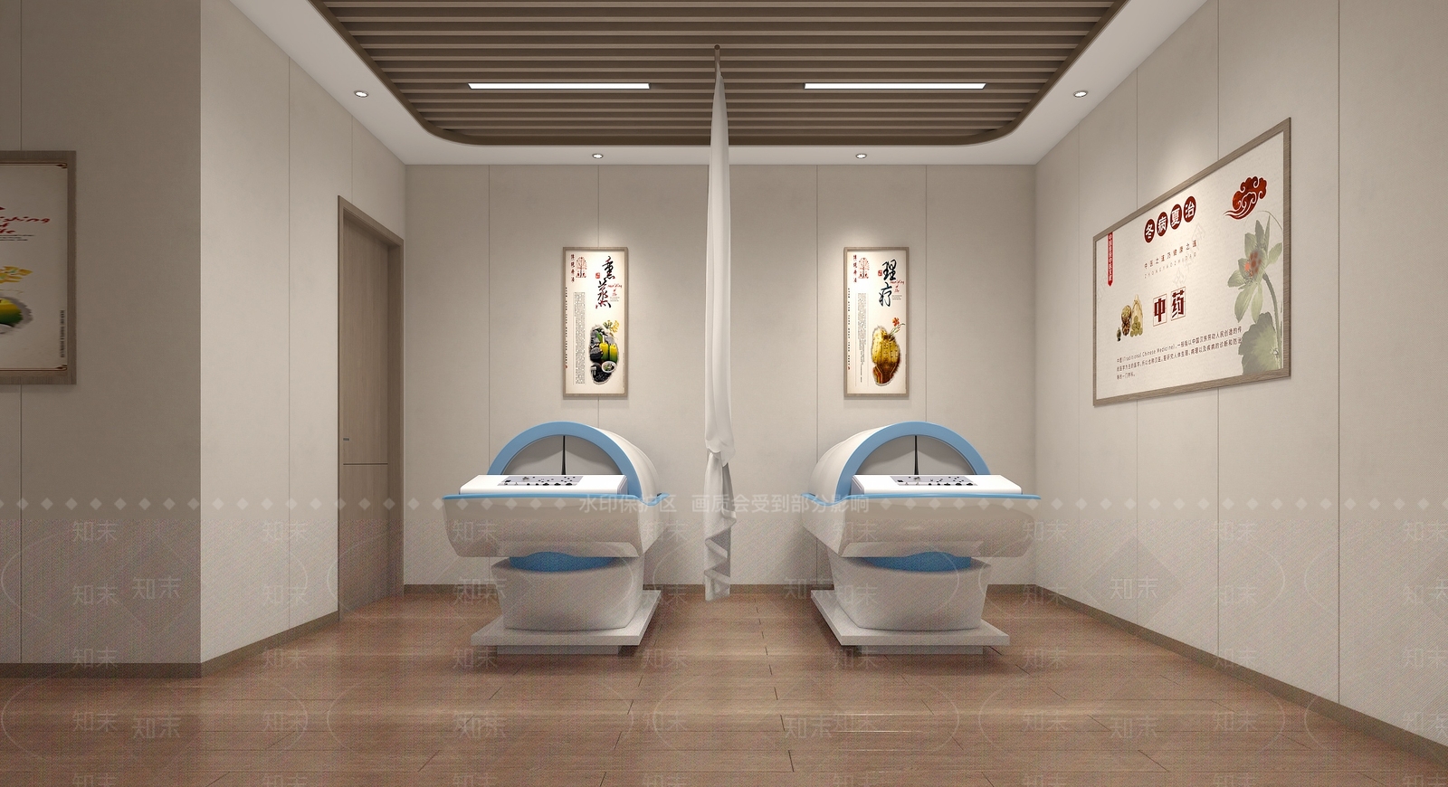 现代美容SPA店包厢3D模型下载【ID:1133720551】