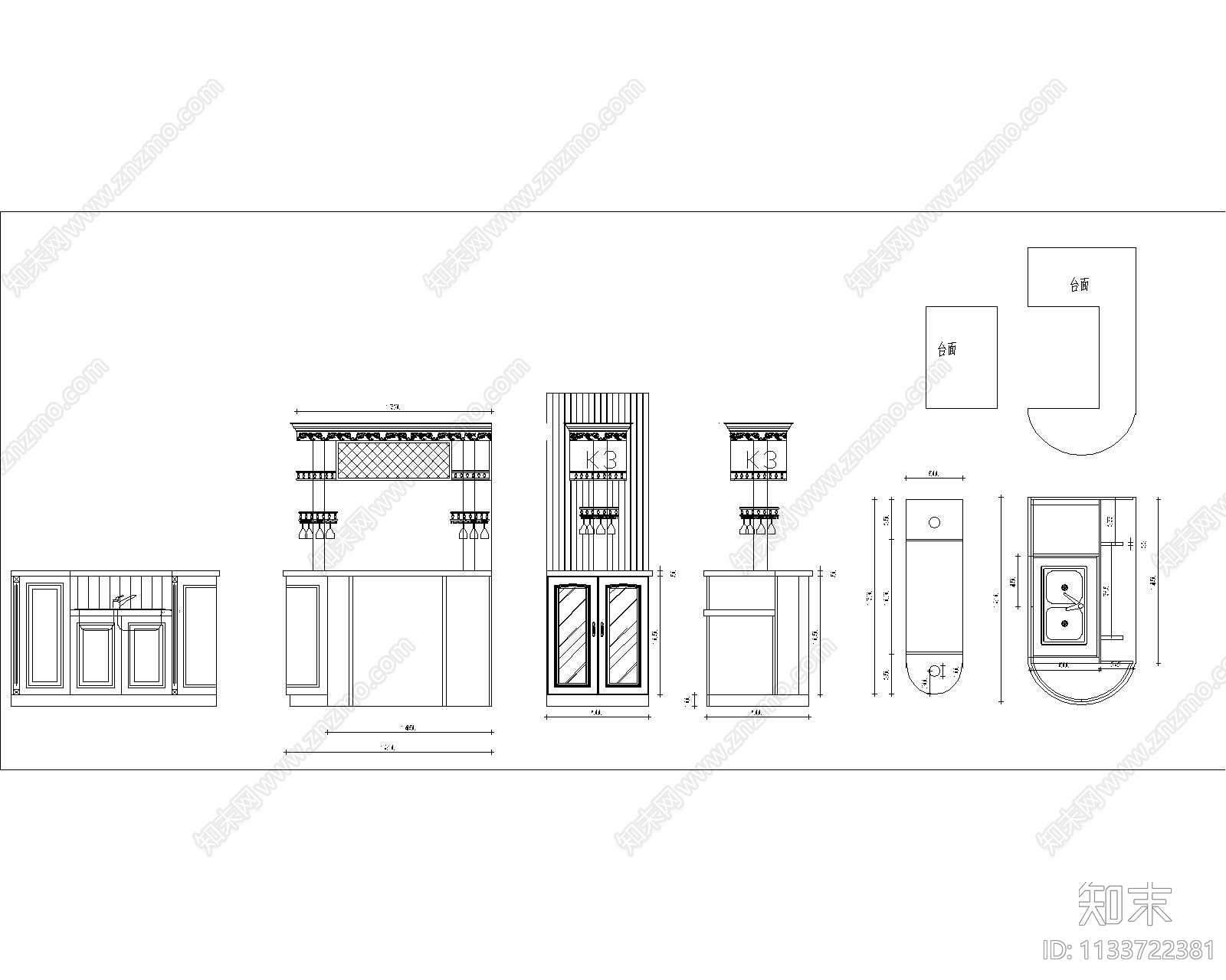 经典柜体CADcad施工图下载【ID:1133722381】