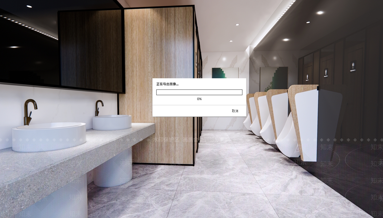 现代公共卫生间SU模型下载【ID:1133726517】