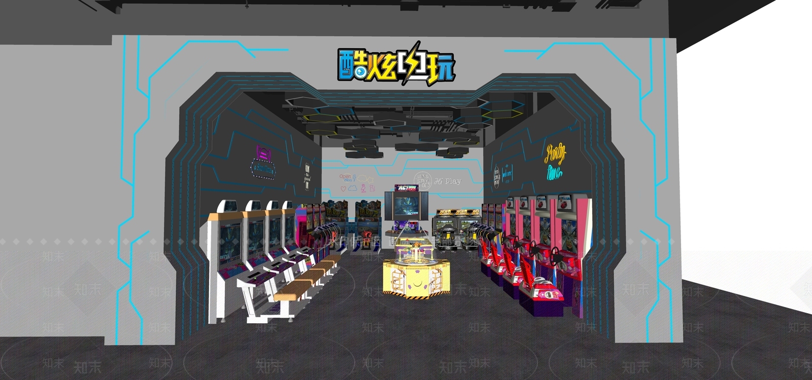 现代娱乐城SU模型下载【ID:1133730716】