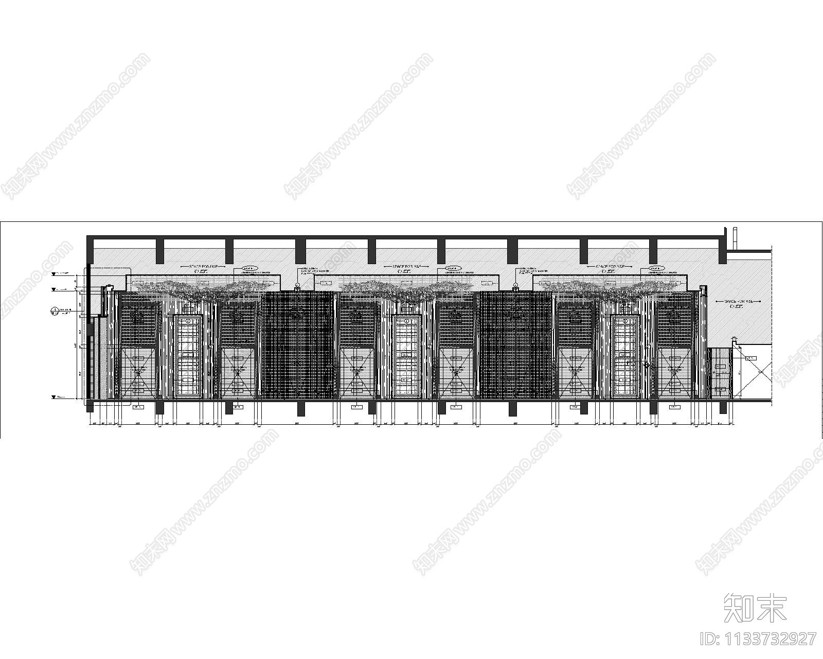 万丽酒店cad施工图下载【ID:1133732927】