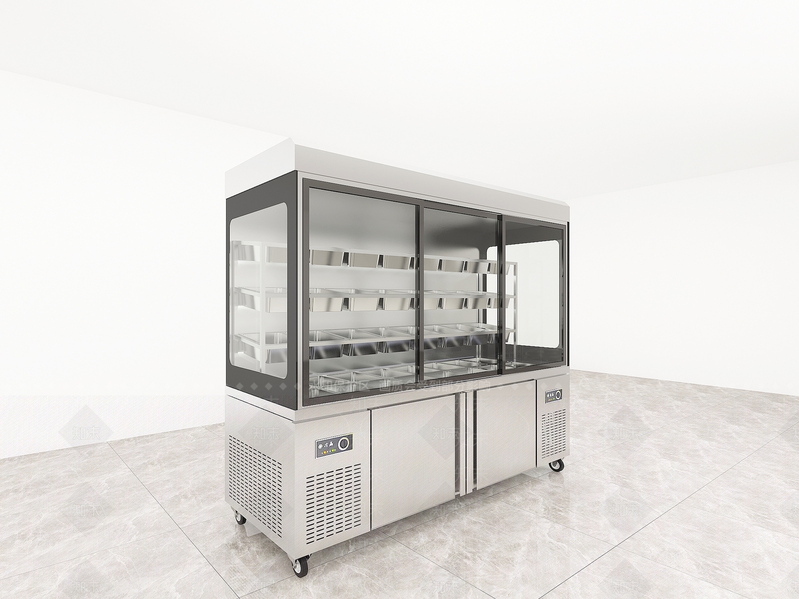 麻辣烫展示柜3D模型下载【ID:1133746638】