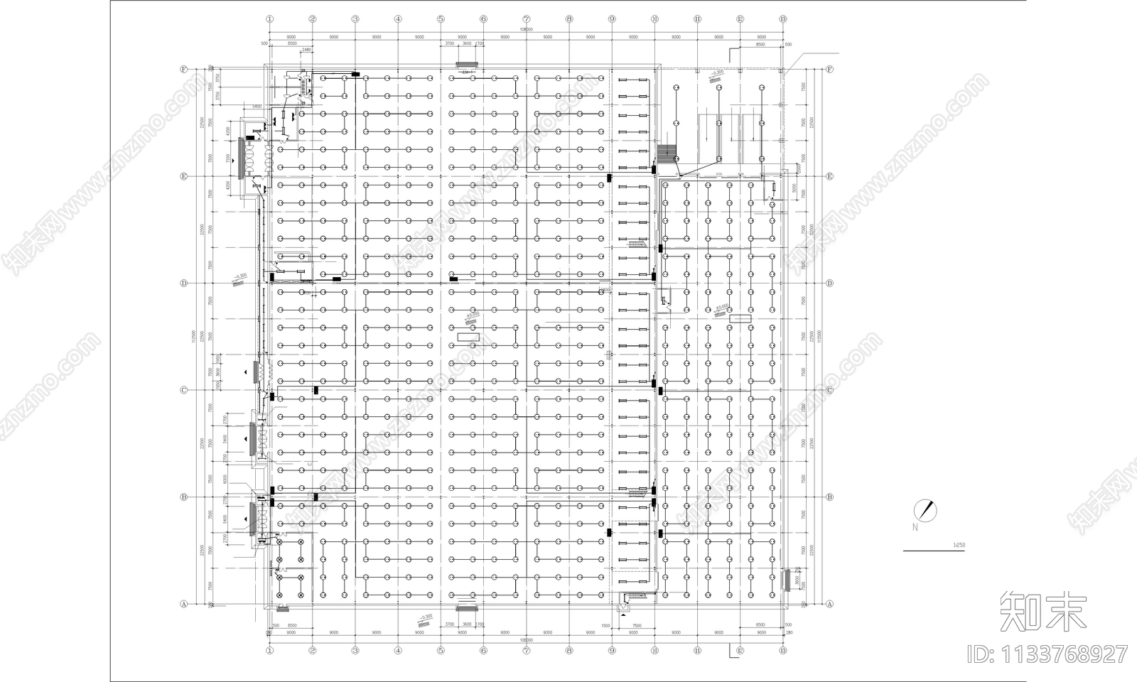 百余家超市百货商场建筑施工图下载【ID:1133768927】