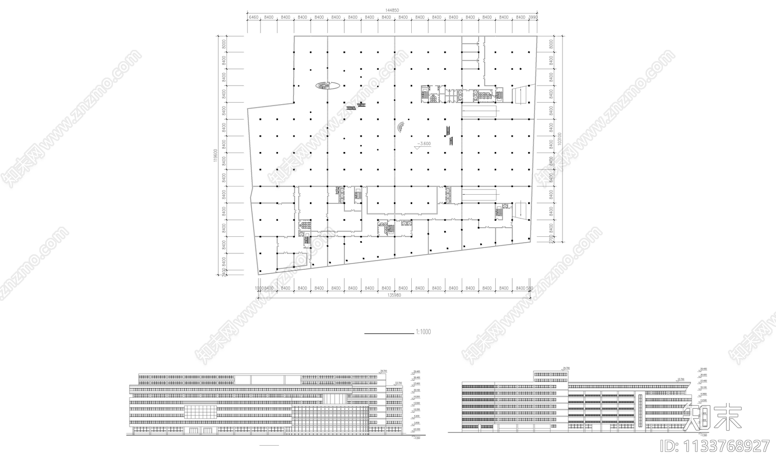 百余家超市百货商场建筑施工图下载【ID:1133768927】