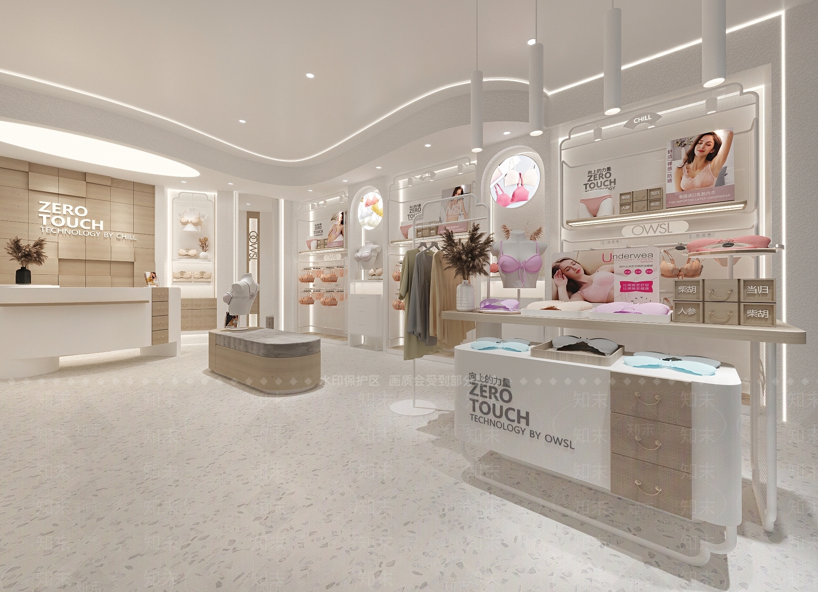 现代内衣店SU模型下载【ID:1133778613】
