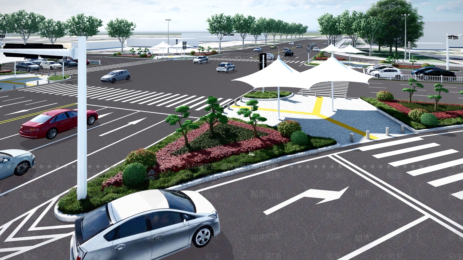 现代道路SU模型下载【ID:1133781163】