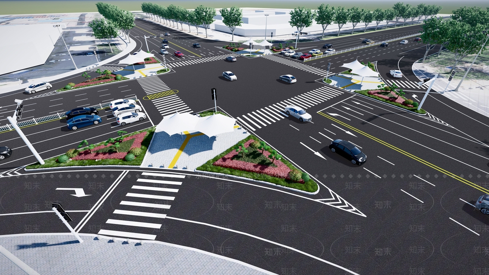 现代道路SU模型下载【ID:1133781163】