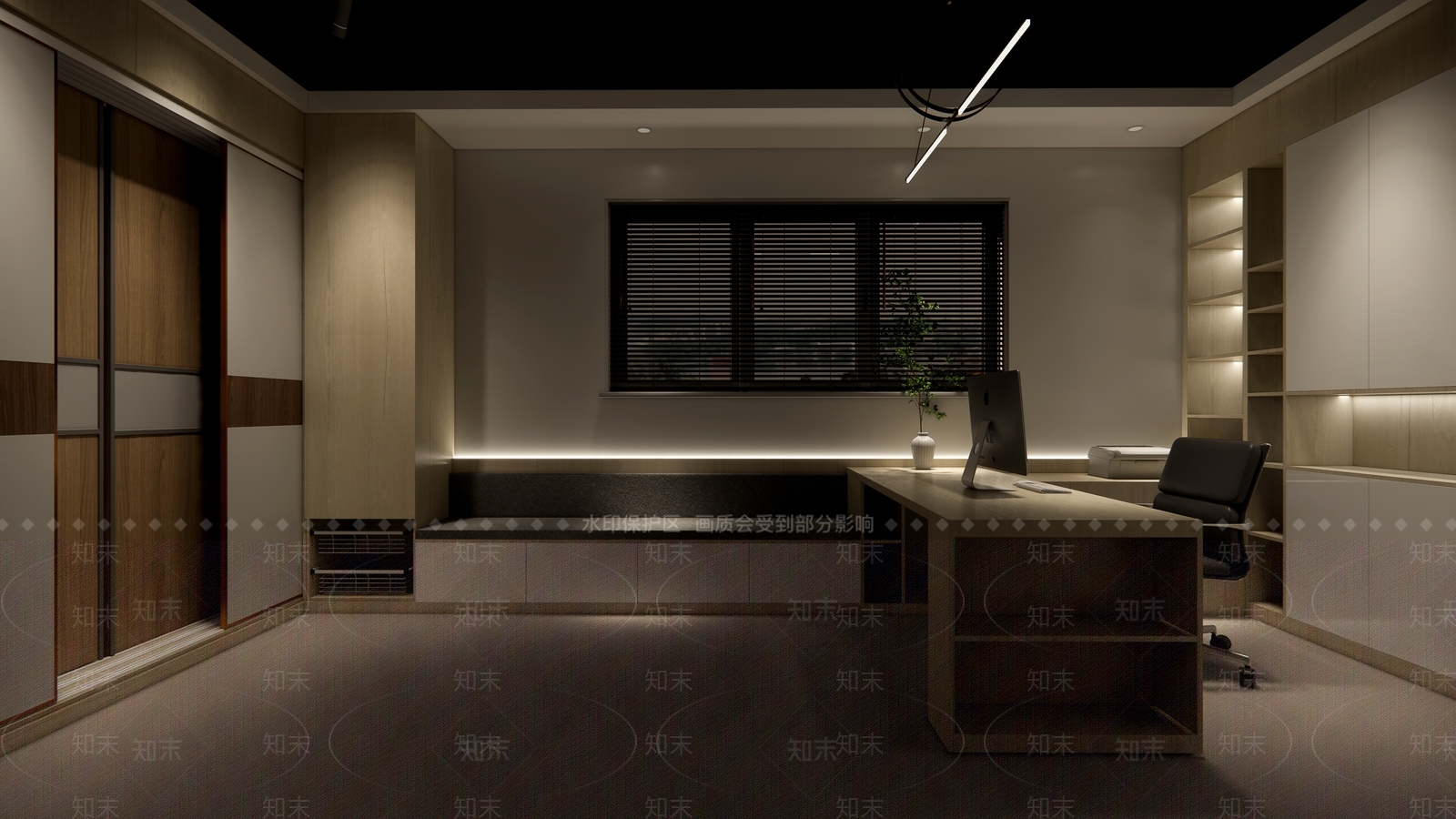 现代装饰材料商业展厅SU模型下载【ID:1133788382】