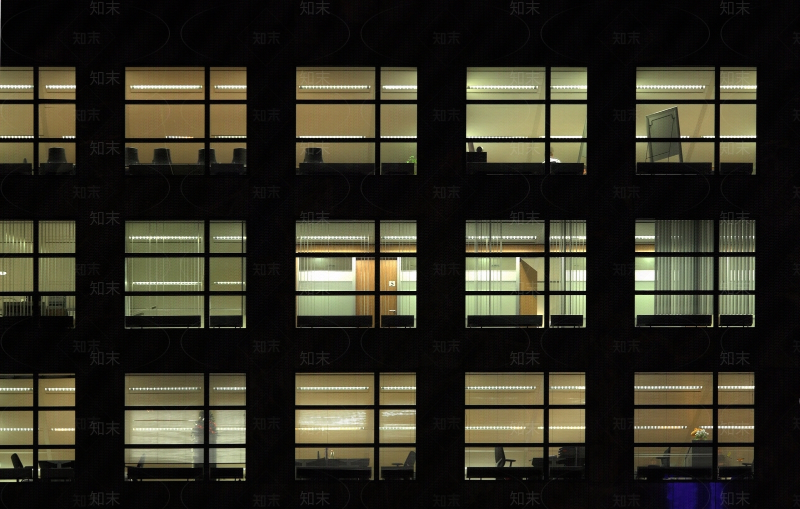 现代窗户夜景贴图下载【ID:1133807511】