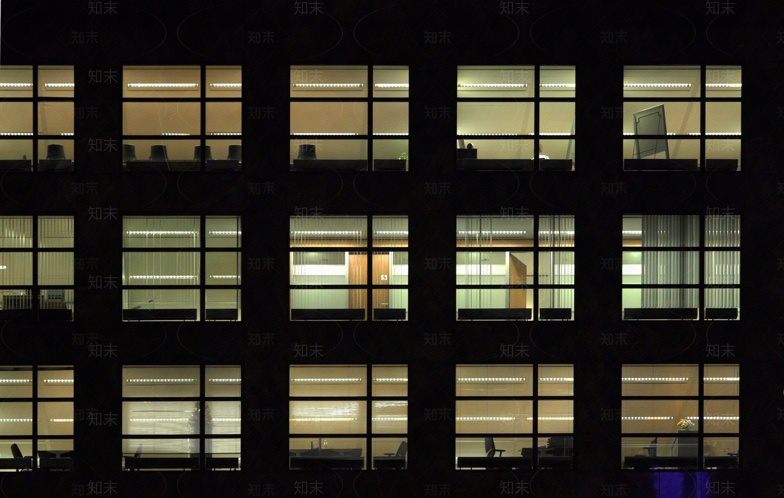 现代窗户夜景贴图下载【ID:1133807930】