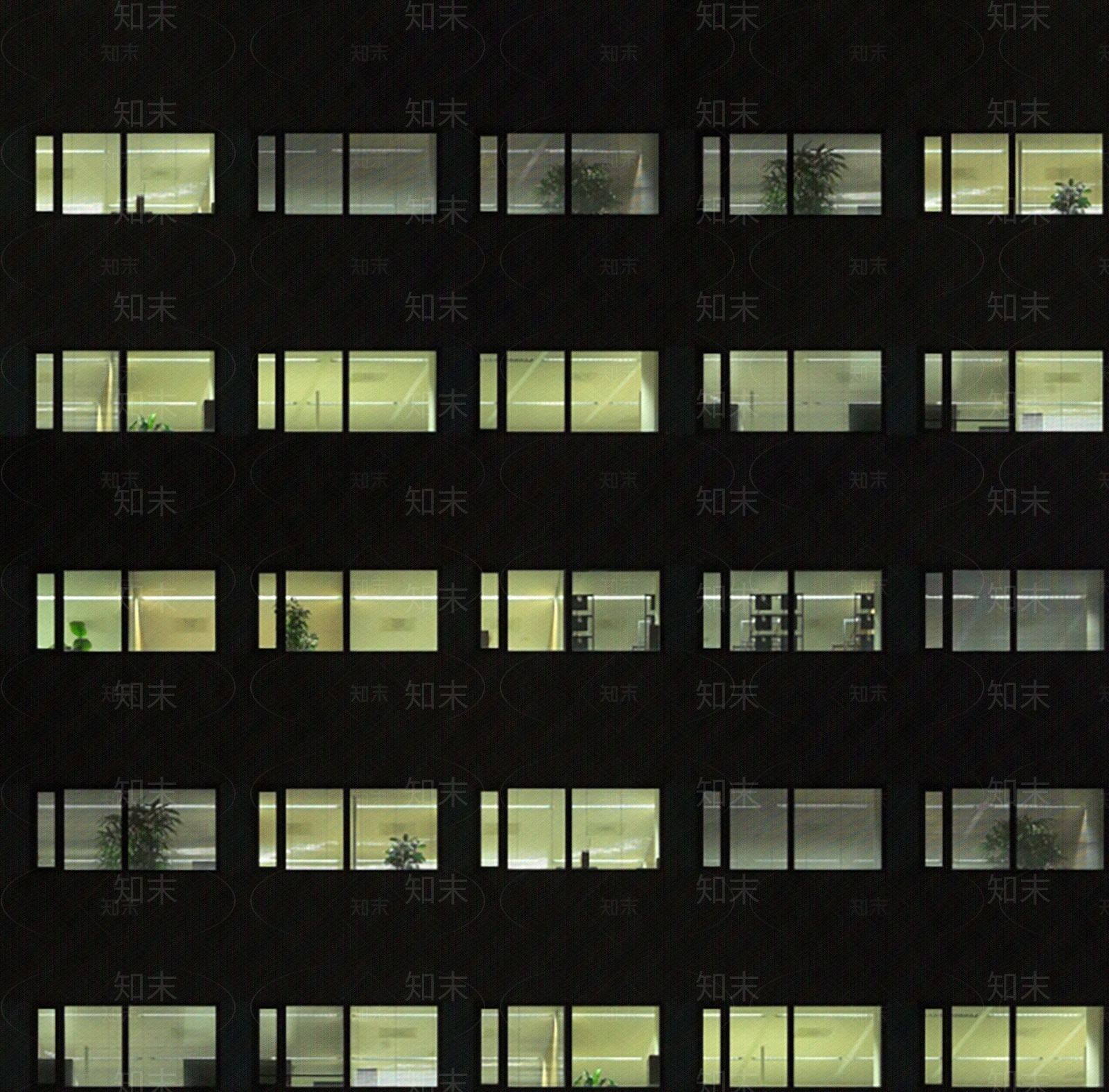 现代窗户夜景贴图下载【ID:1133811689】