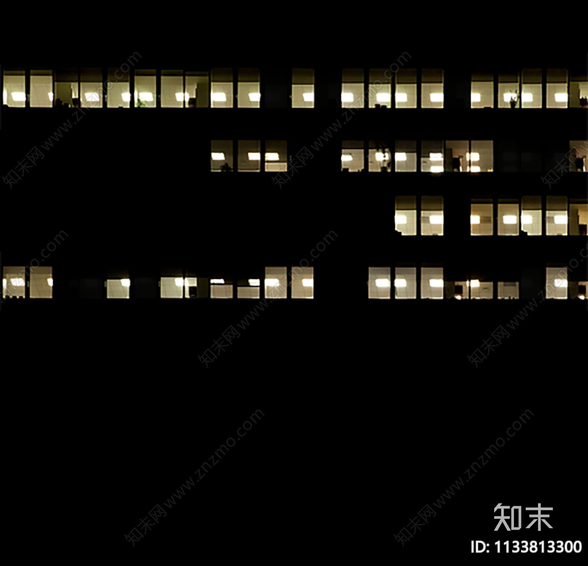 现代窗户夜景贴图下载【ID:1133813300】