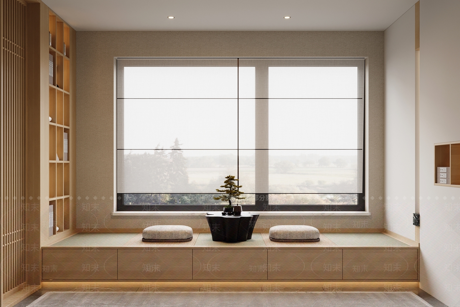 新中式榻榻米茶室3D模型下载【ID:1133817934】