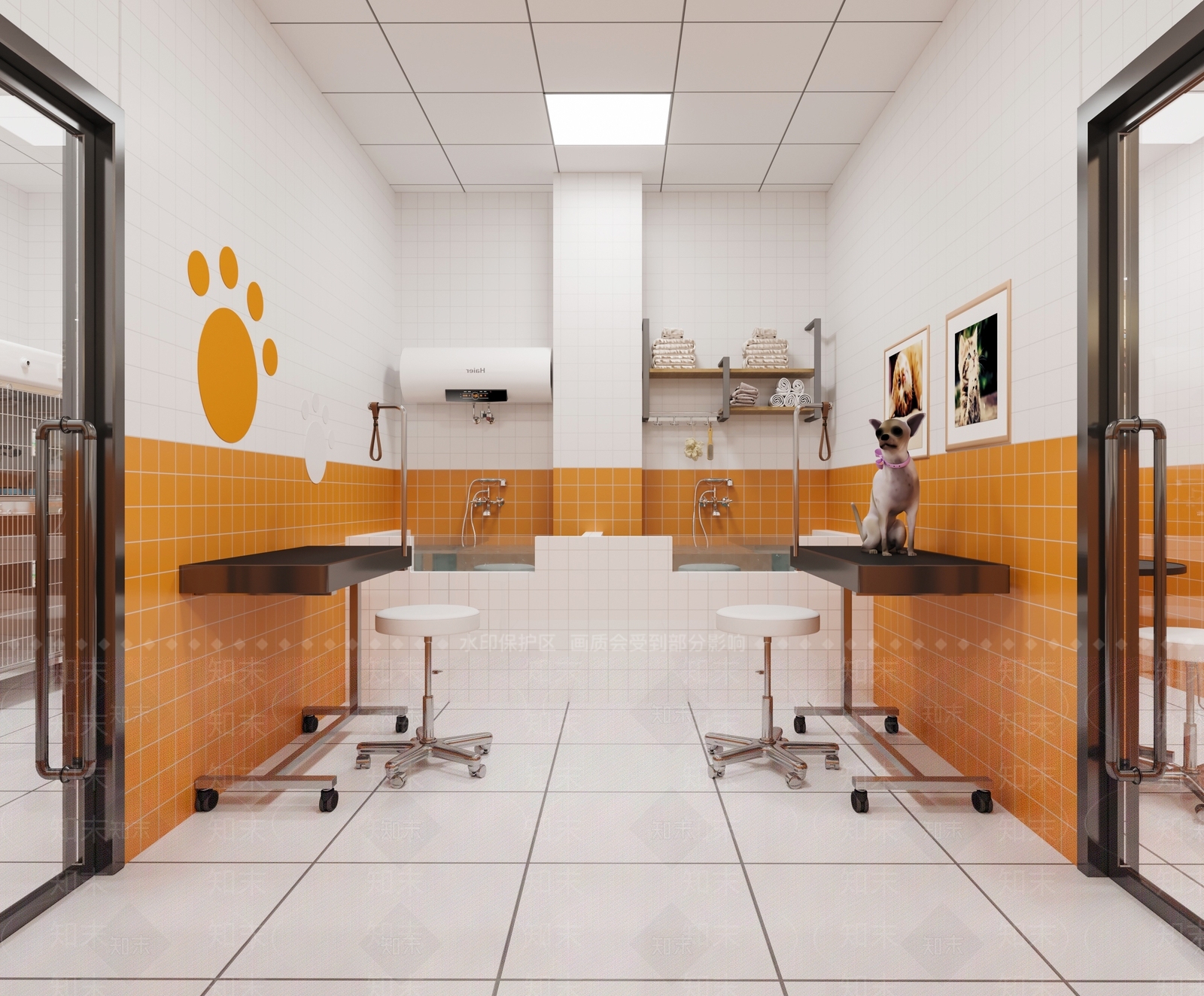 现代宠物店3D模型下载【ID:1133834386】