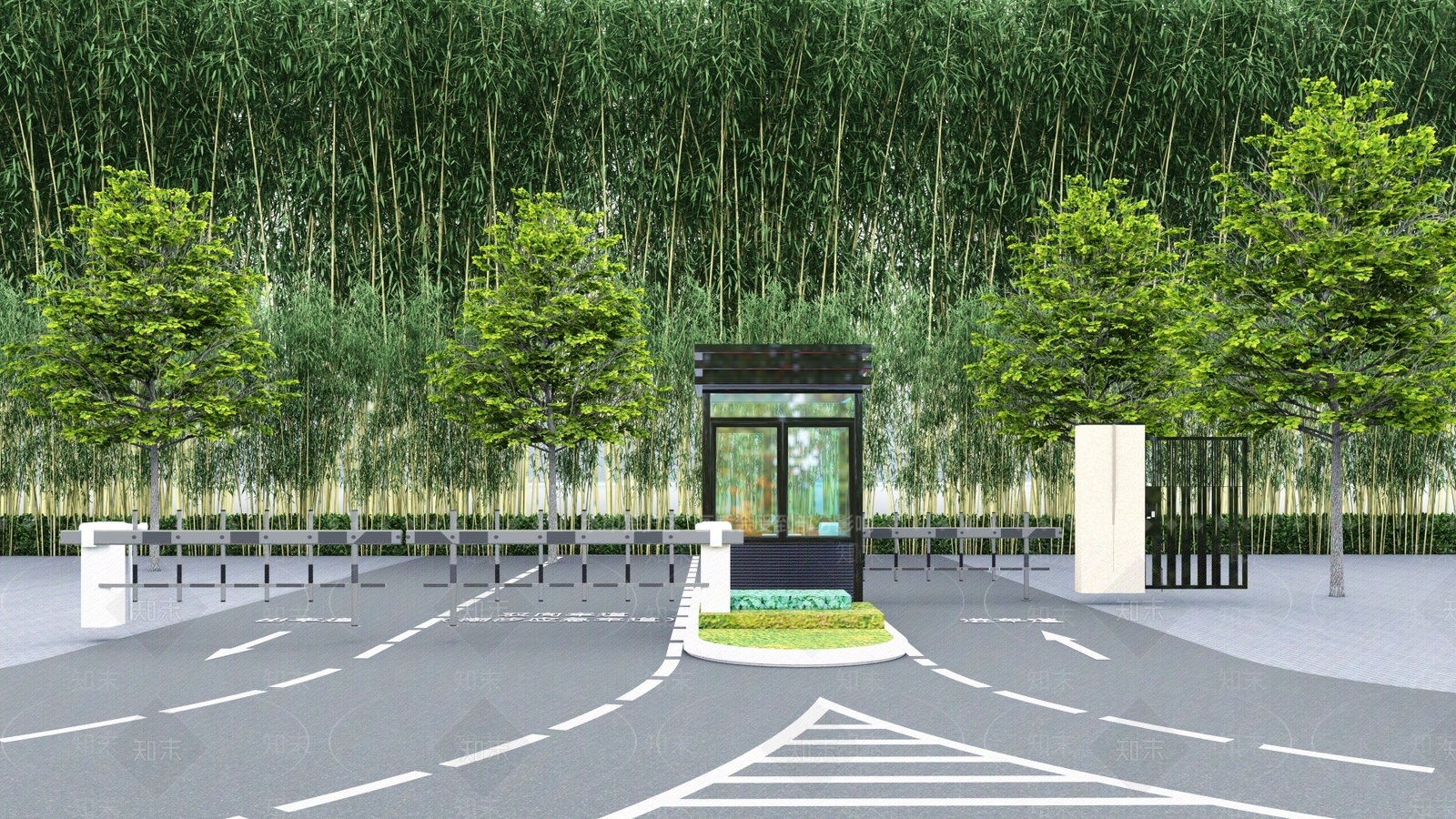 现代岗亭SU模型下载【ID:1133835267】