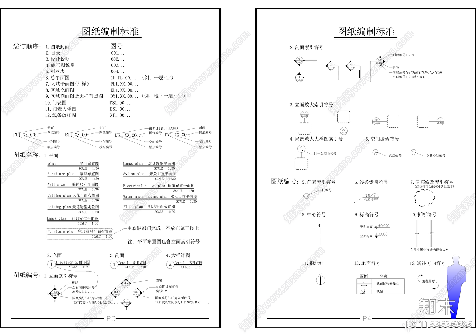 制图规范标准符号注释cad施工图下载【ID:1133836685】