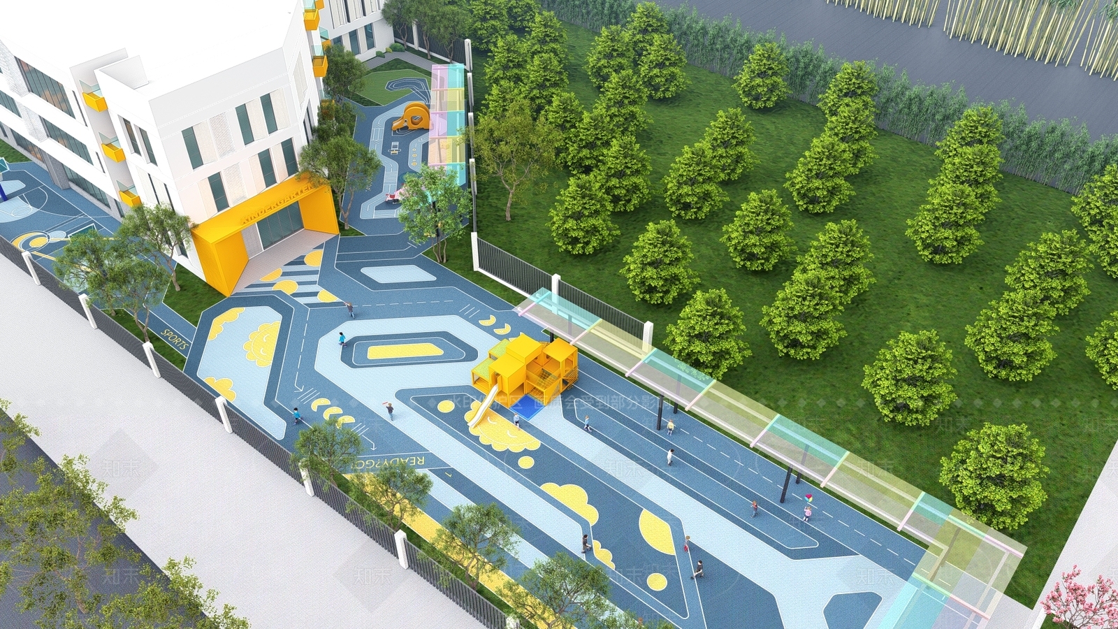 现代儿童游戏区SU模型下载【ID:1133838829】